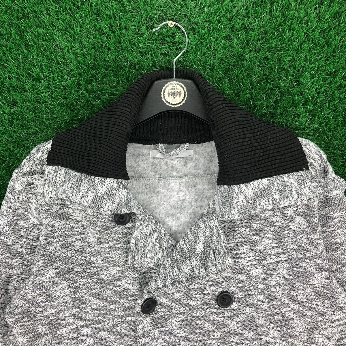 Japanese Brand Vintage Pea Coat Jacket Double Breasted by Menz Style Size US S / EU 44-46 / 1 - 7 Thumbnail