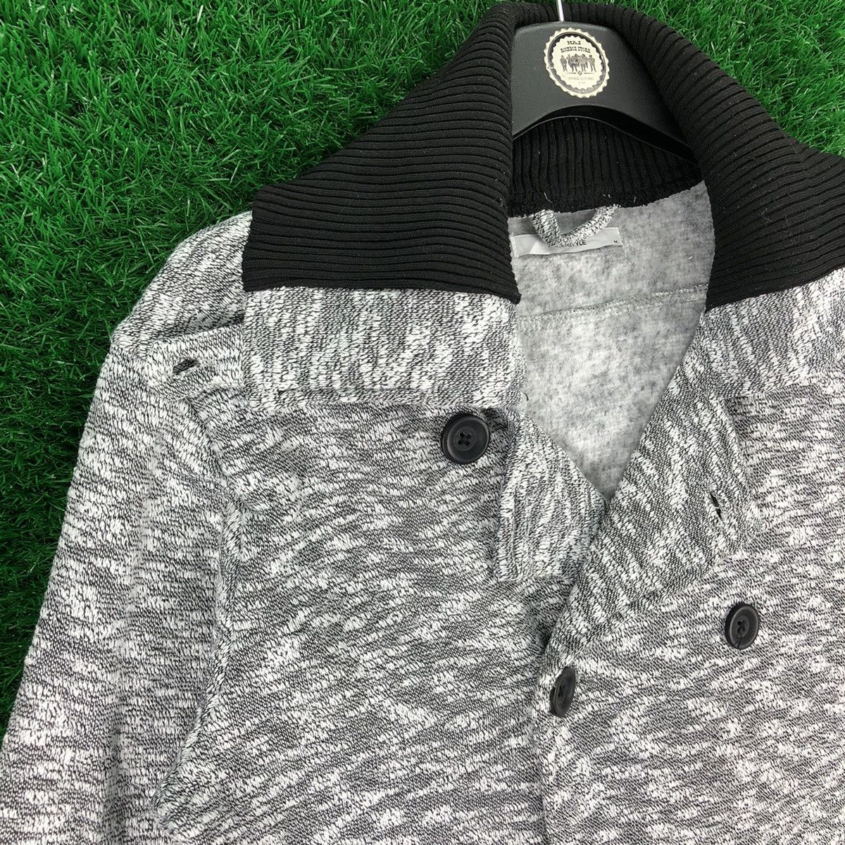 Japanese Brand Vintage Pea Coat Jacket Double Breasted by Menz Style Size US S / EU 44-46 / 1 - 2 Thumbnail