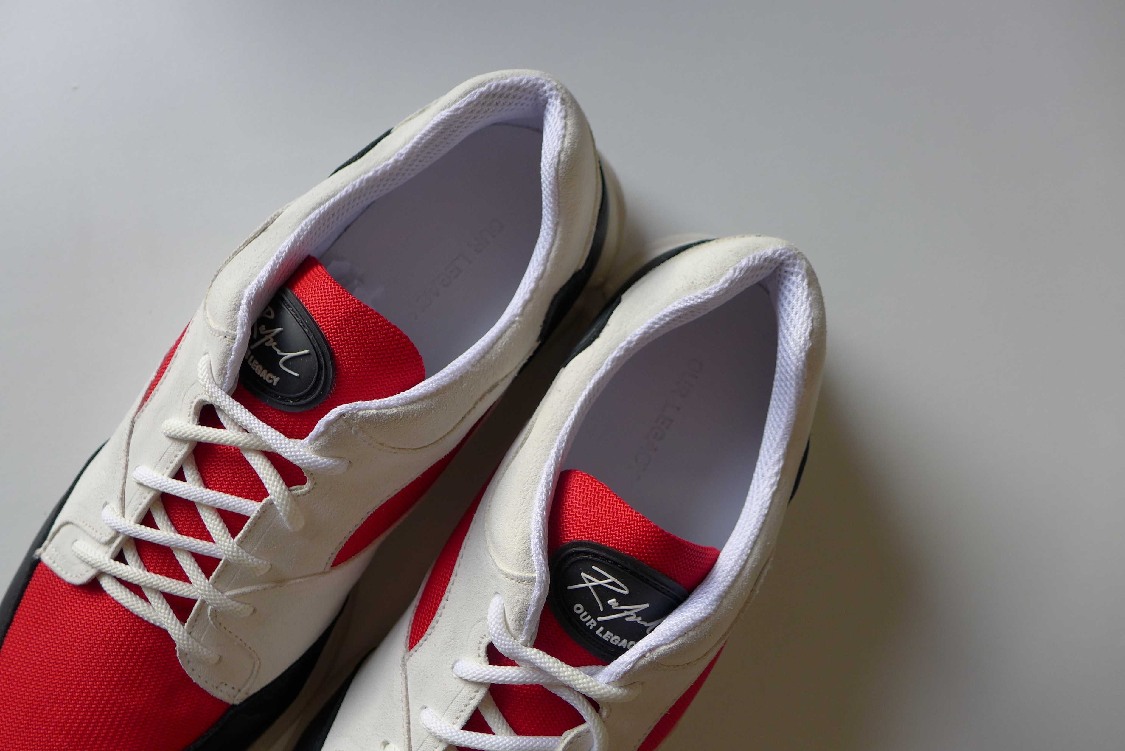 Our Legacy Our Legacy Rafael Sneakers - Red White Black Size US 12 / EU 45 - 3 Thumbnail
