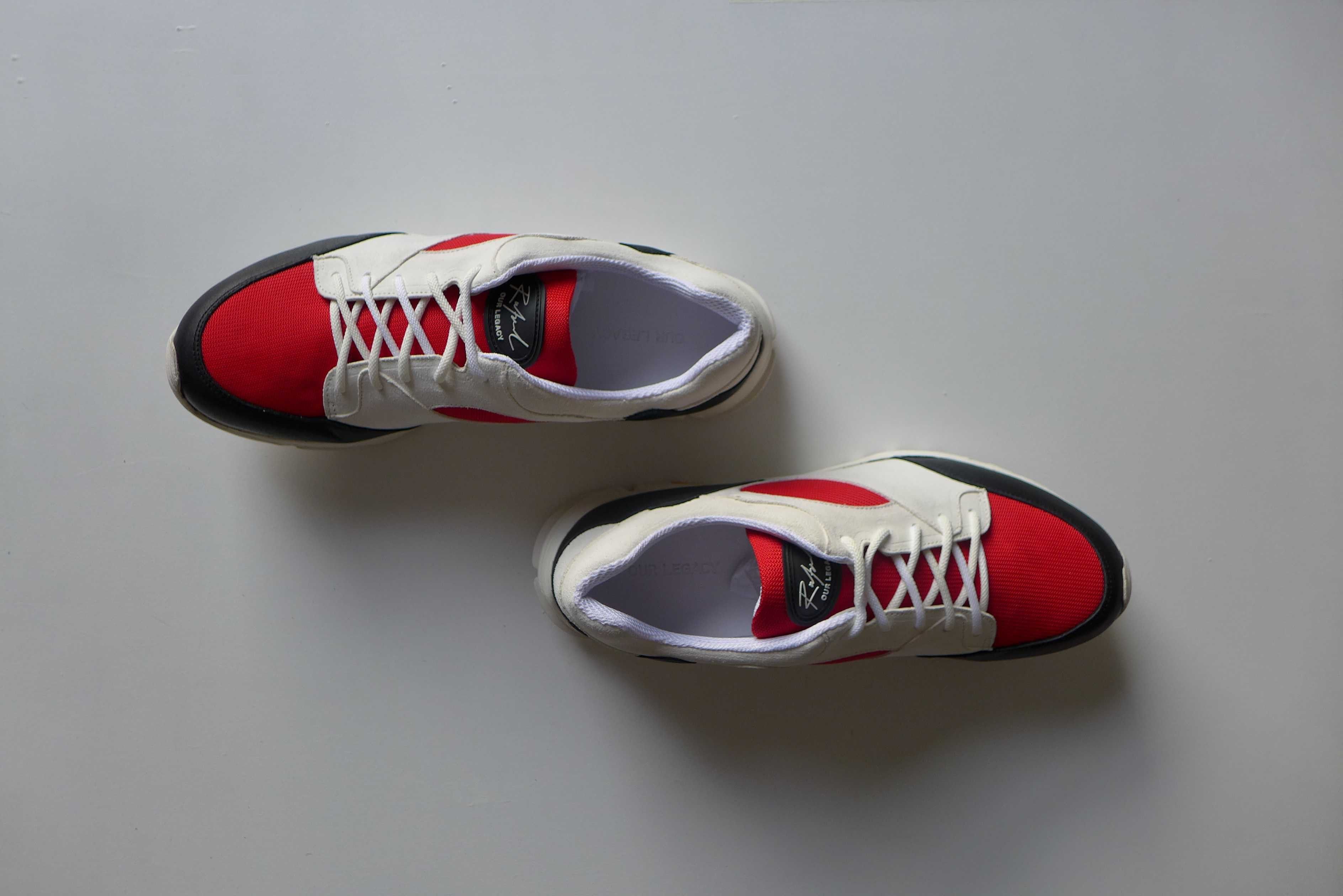 Our Legacy Our Legacy Rafael Sneakers - Red White Black Size US 12 / EU 45 - 2 Thumbnail