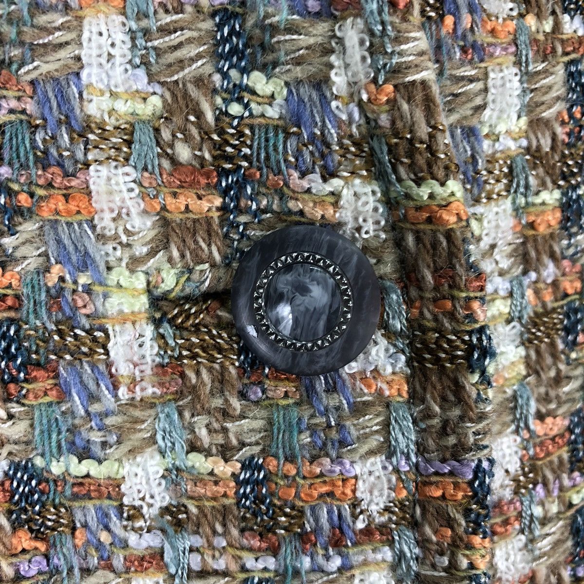 Vintage Vintage Handmade Hybrid Tweed Fabric Women Cardigan Size S / US 4 / IT 40 - 8 Thumbnail