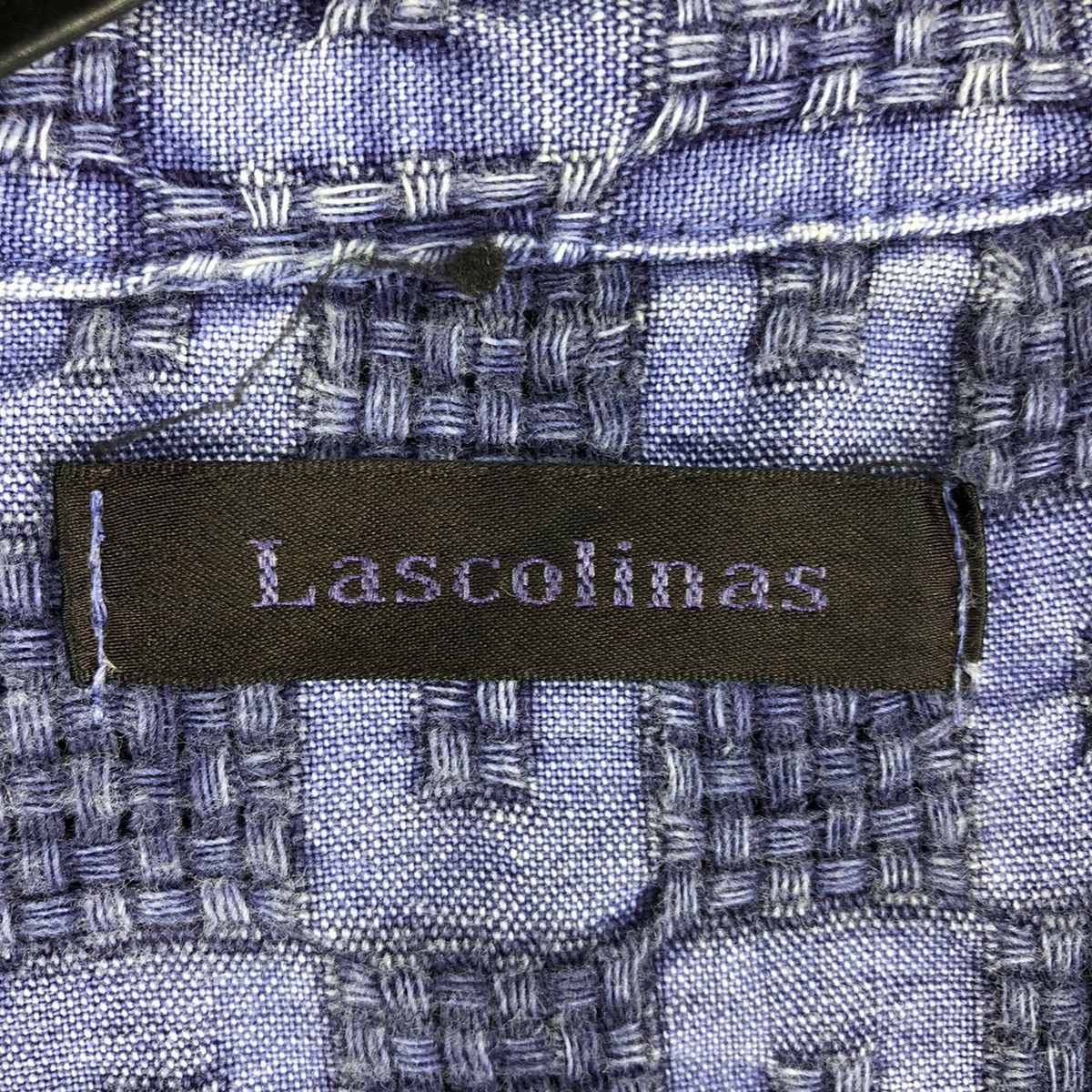 Japanese Brand Vintage 90's Blouse Indigo Pullover Quarter Button Up Size M / US 6-8 / IT 42-44 - 15 Thumbnail
