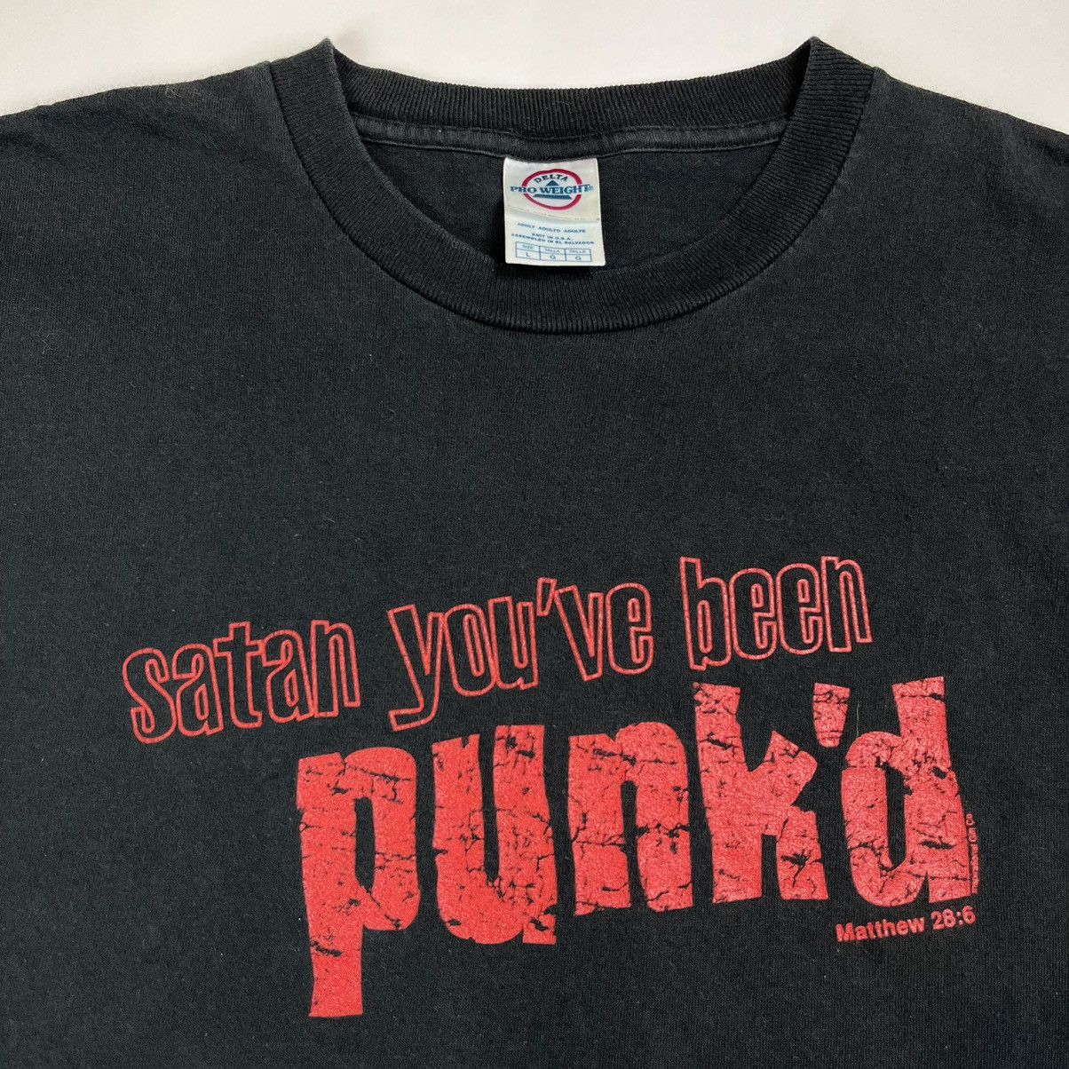 Vintage Vintage Satan You've Been Punk'd T-Shirt Size L Devil Size US L / EU 52-54 / 3 - 4 Thumbnail