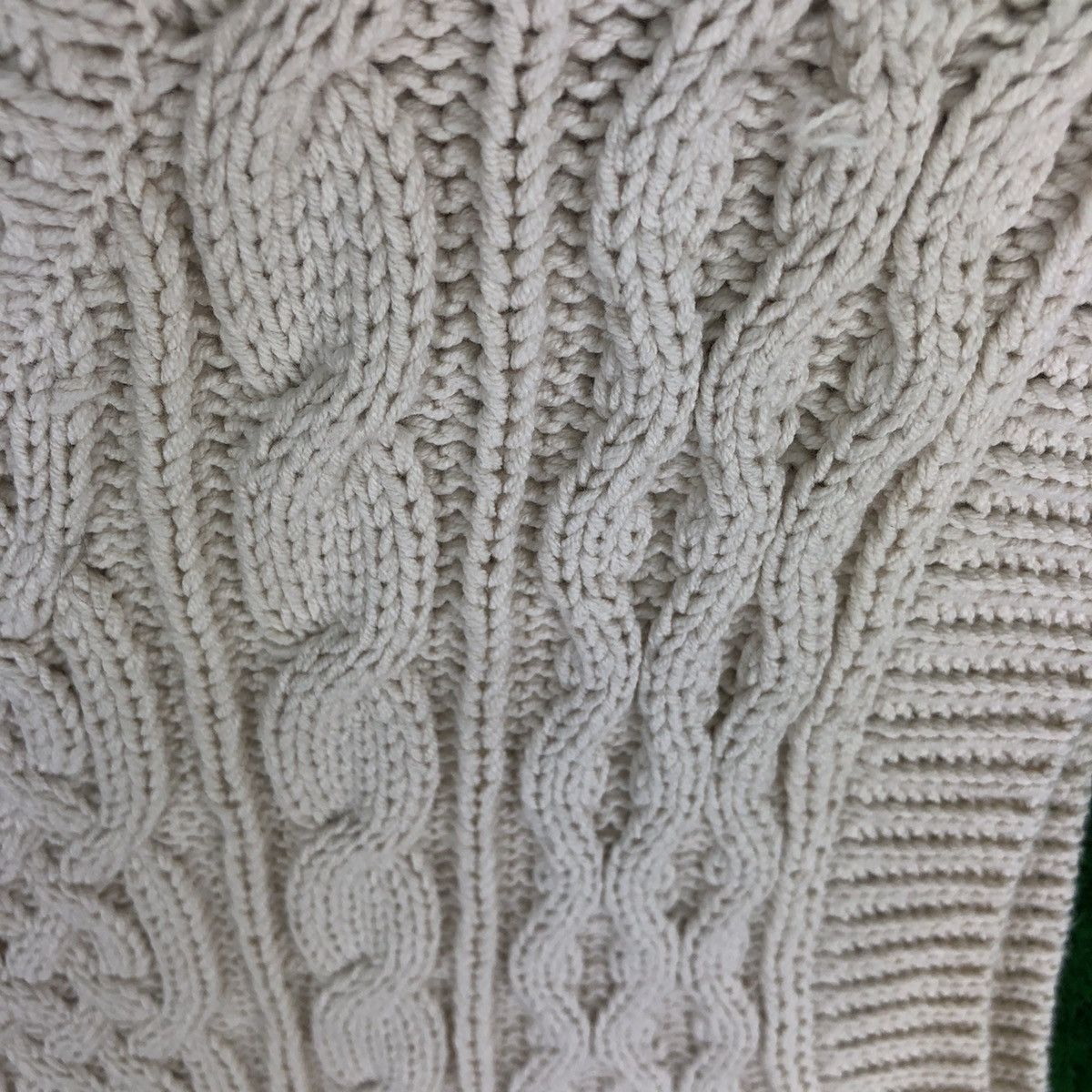 Aran Isles Knitwear Rope Picnic Cable Knit Women Vest Pullover Size S / US 4 / IT 40 - 7 Thumbnail