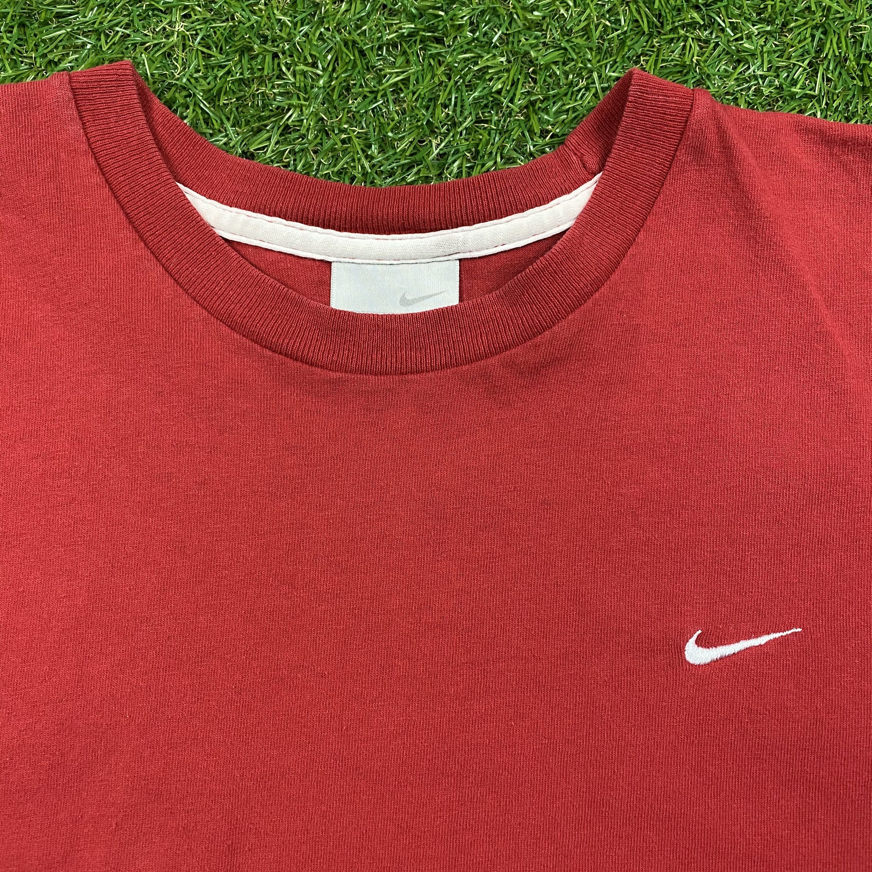 Nike Vintage 2000s Mini Swoosh Logo T-Shirt Size M Size US M / EU 48-50 / 2 - 4 Thumbnail