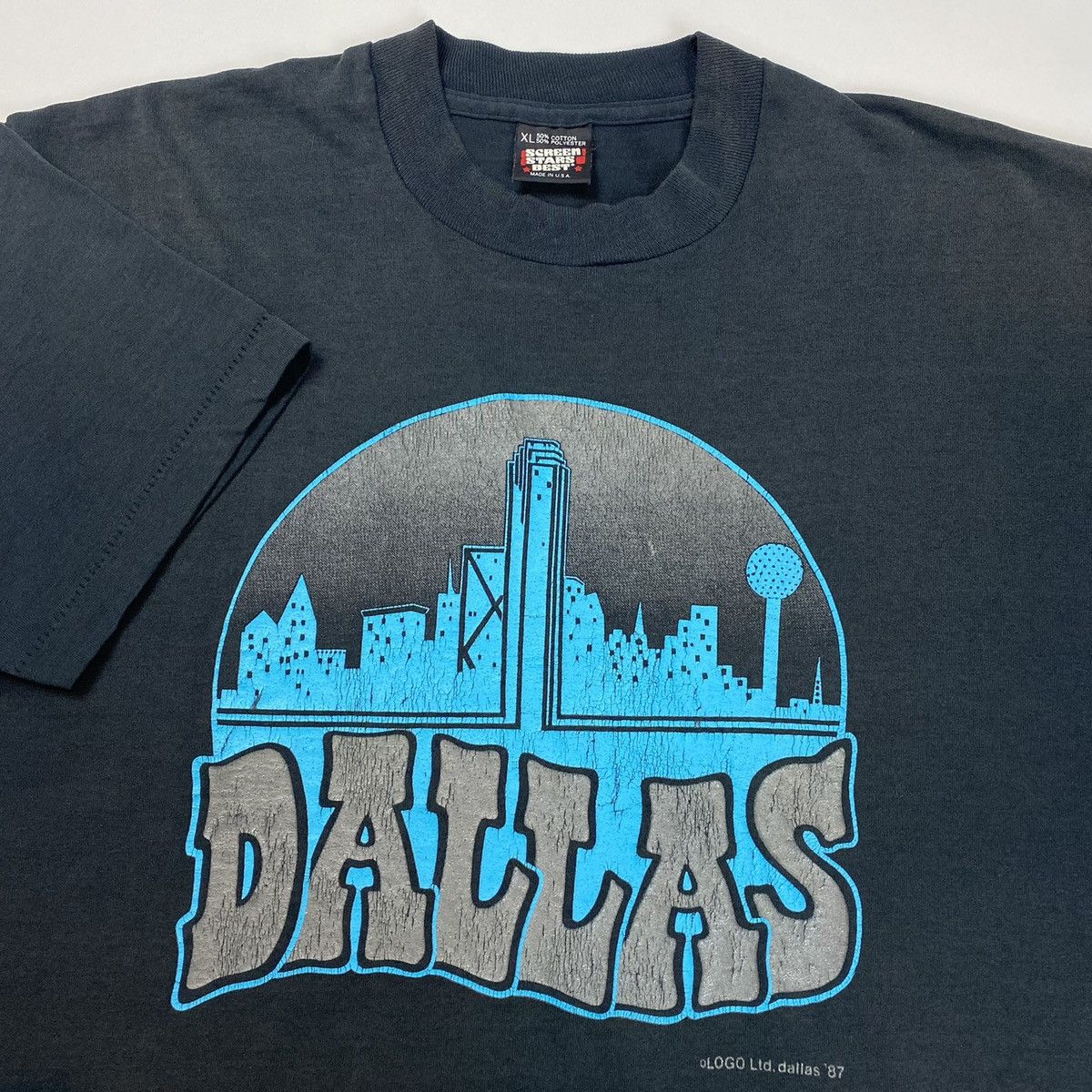 Vintage Vintage 80s Dallas Graphic T-Shirt Size XL Size US XL / EU 56 / 4 - 2 Thumbnail