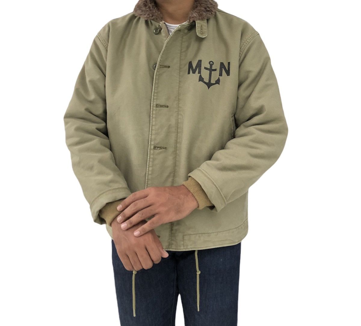 Vintage 🔥Rare VTG 1980s Us Navy Inspired WW2 N1 Jacket Size US M / EU 48-50 / 2 - 3 Thumbnail