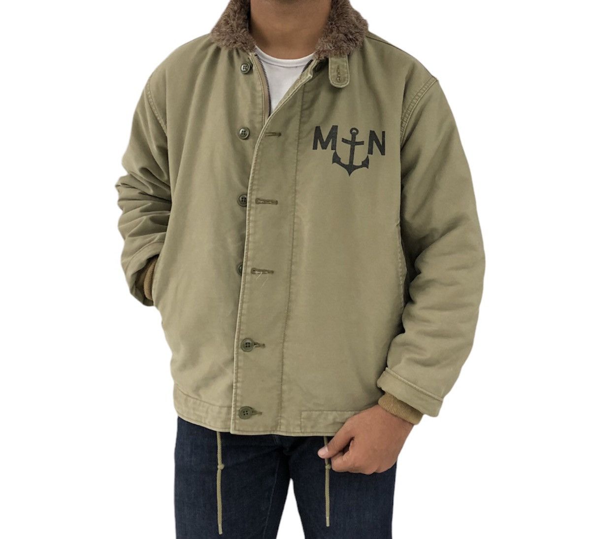Vintage 🔥Rare VTG 1980s Us Navy Inspired WW2 N1 Jacket Size US M / EU 48-50 / 2 - 2 Thumbnail