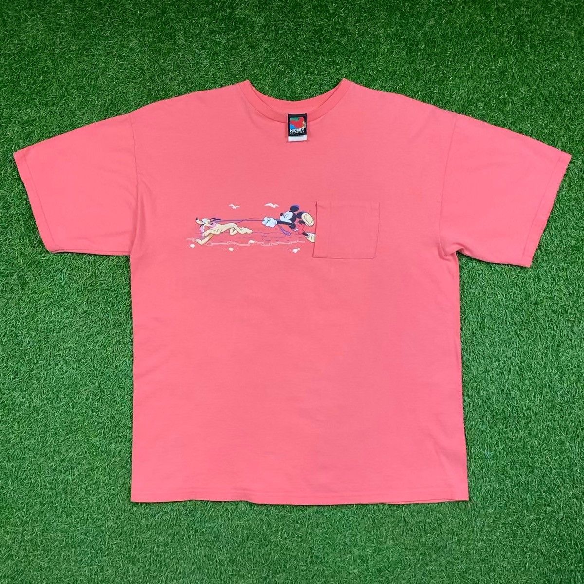 Disney Vintage 90s Disney Mickey T-Shirt Size XL Pocket Tee Size US XL / EU 56 / 4 - 1 Thumbnail