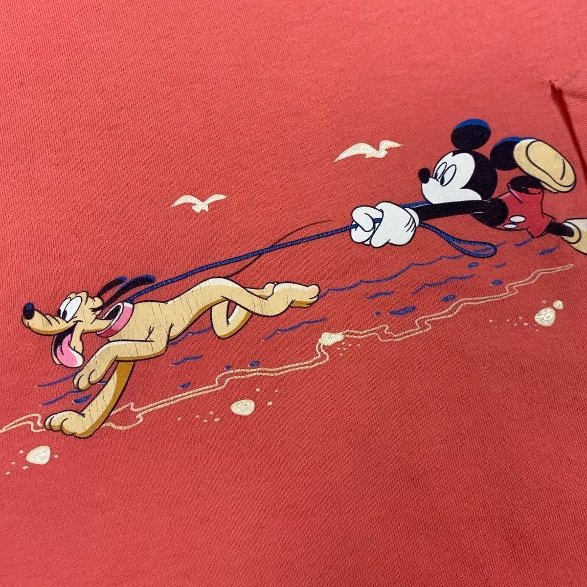Disney Vintage 90s Disney Mickey T-Shirt Size XL Pocket Tee Size US XL / EU 56 / 4 - 3 Thumbnail
