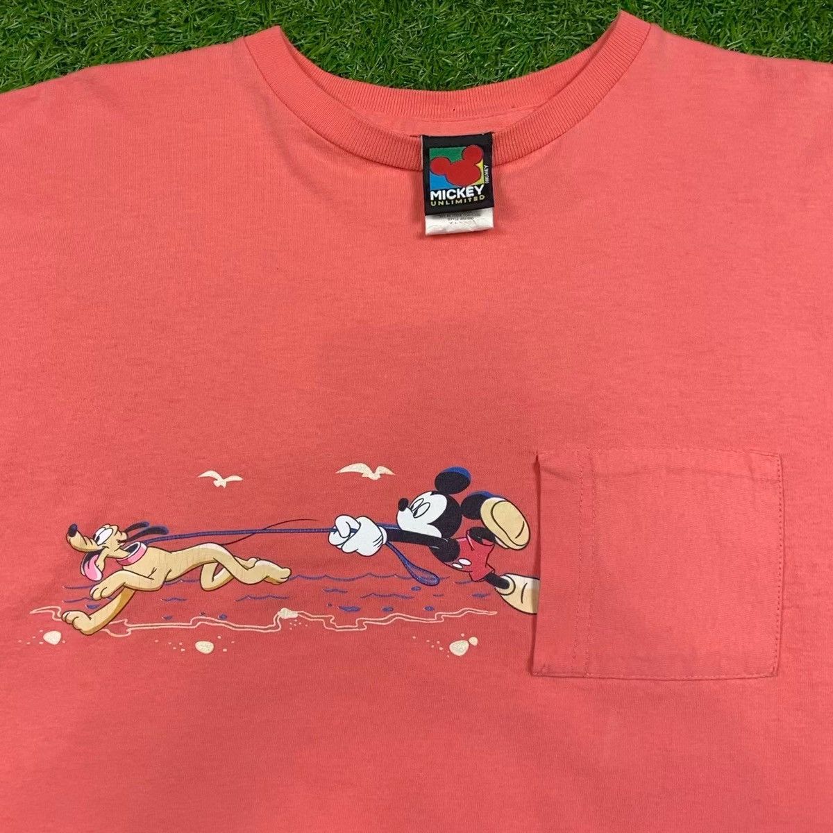 Disney Vintage 90s Disney Mickey T-Shirt Size XL Pocket Tee Size US XL / EU 56 / 4 - 2 Thumbnail