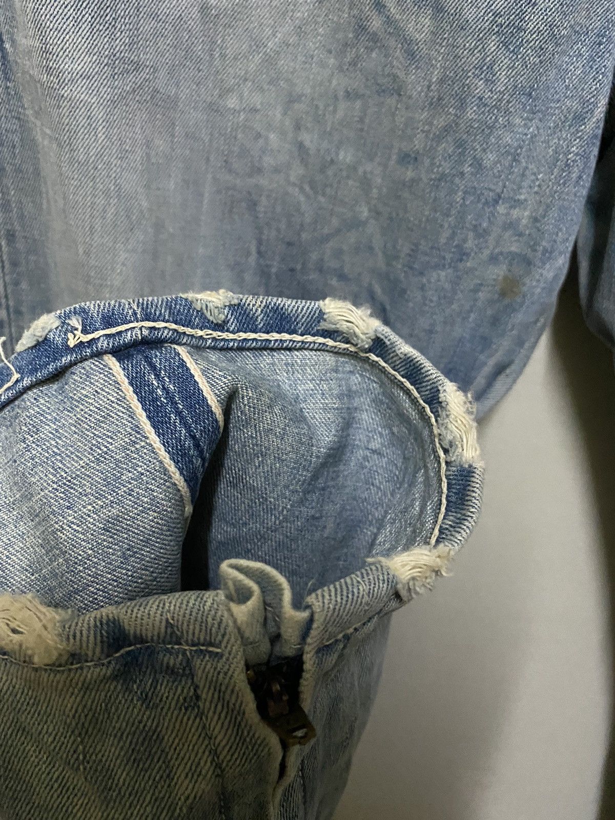 Levi's Vintage Clothing Levis Big E Selvedge Zipper Inseam Rare Size US 32 / EU 48 - 4 Thumbnail