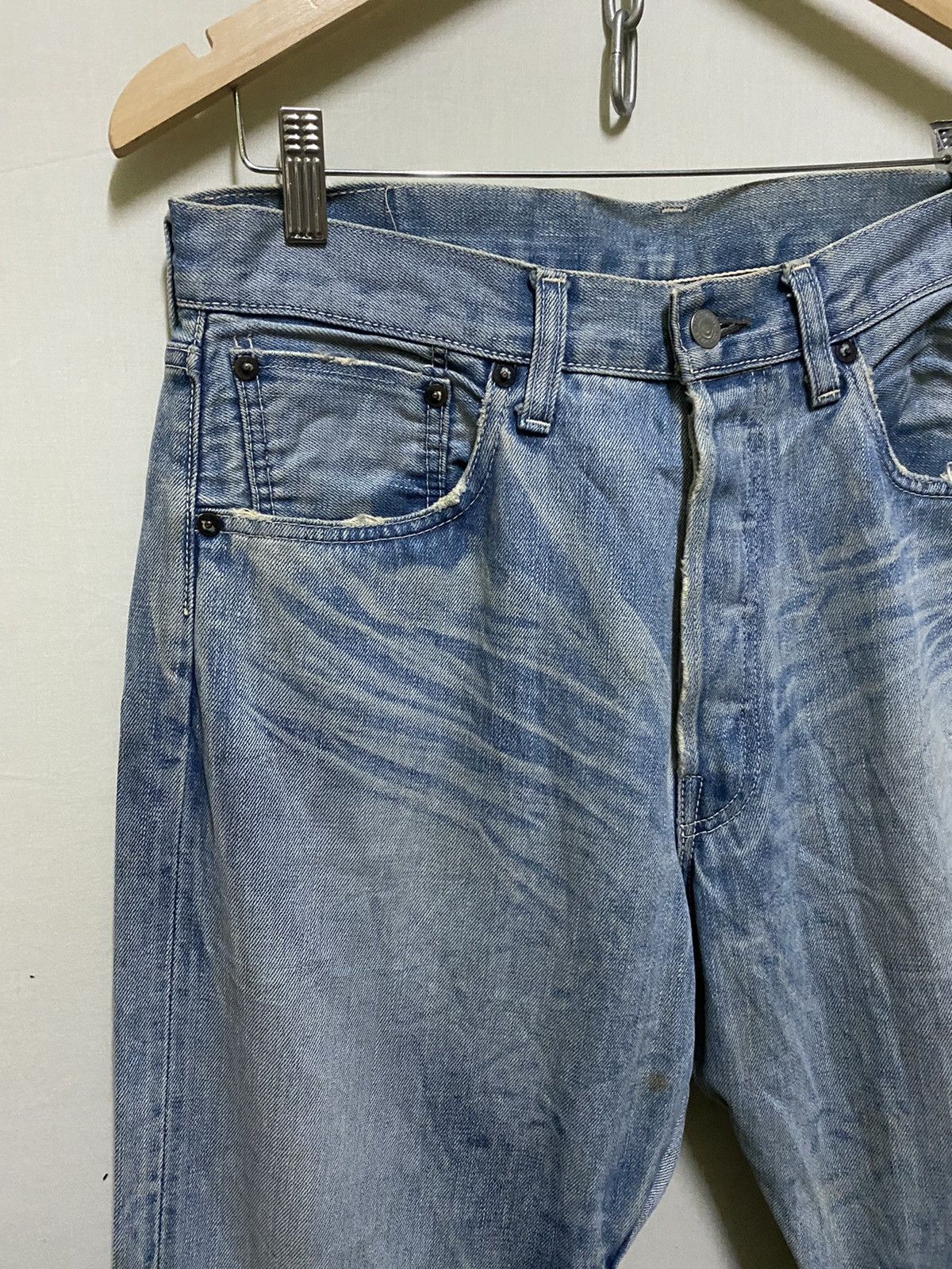 Levi's Vintage Clothing Levis Big E Selvedge Zipper Inseam Rare Size US 32 / EU 48 - 2 Thumbnail