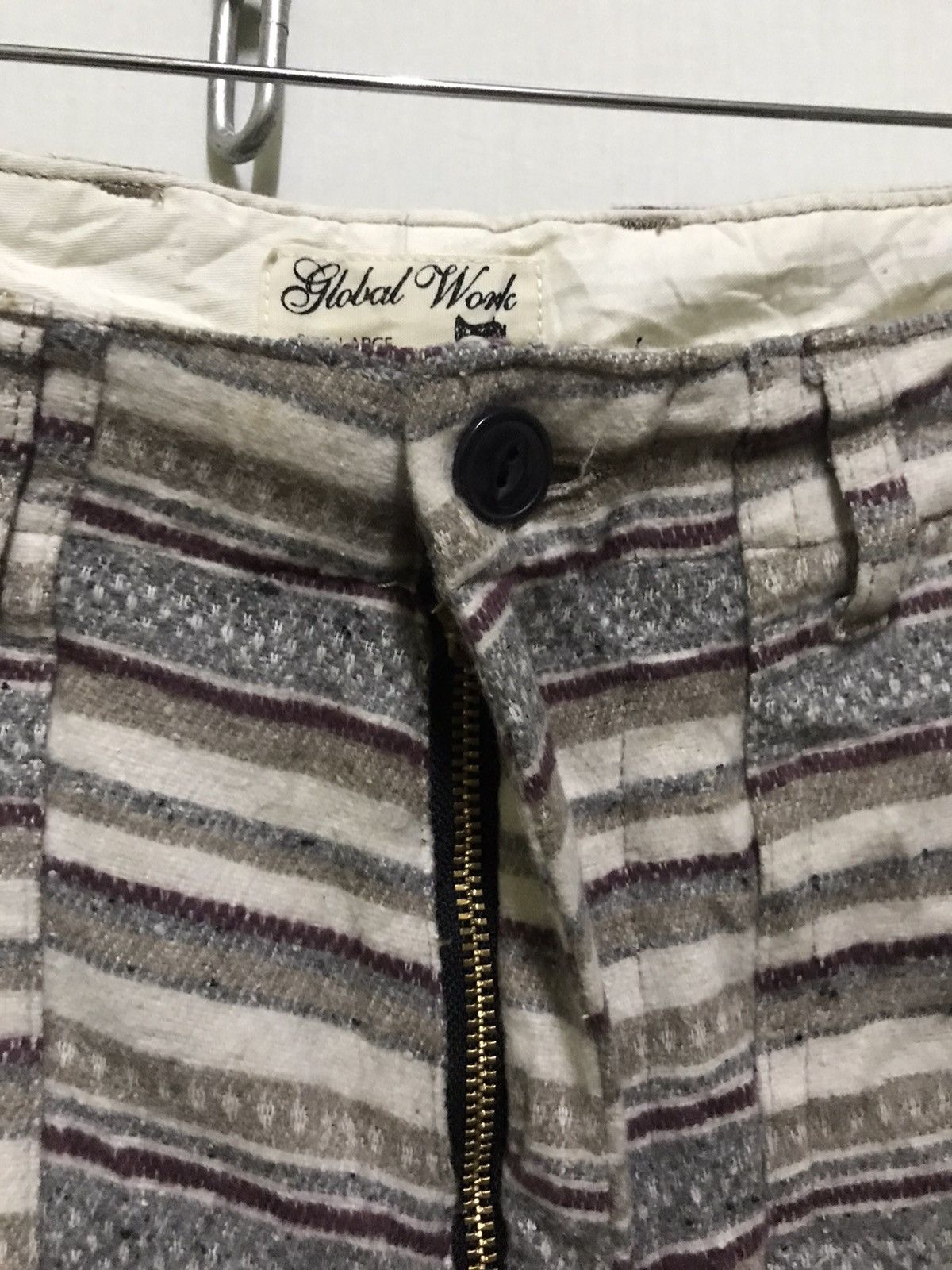 Global Work × Japanese Brand Stripe Pants Pocket Prisoner Size US 32 / EU 48 - 7 Thumbnail