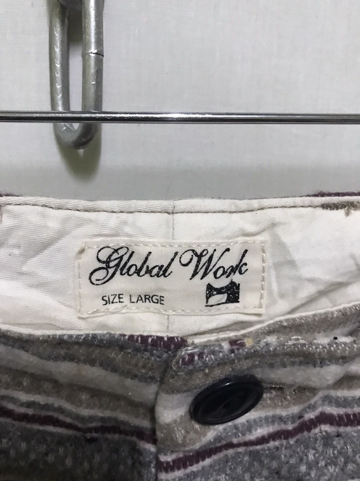 Global Work × Japanese Brand Stripe Pants Pocket Prisoner Size US 32 / EU 48 - 6 Thumbnail