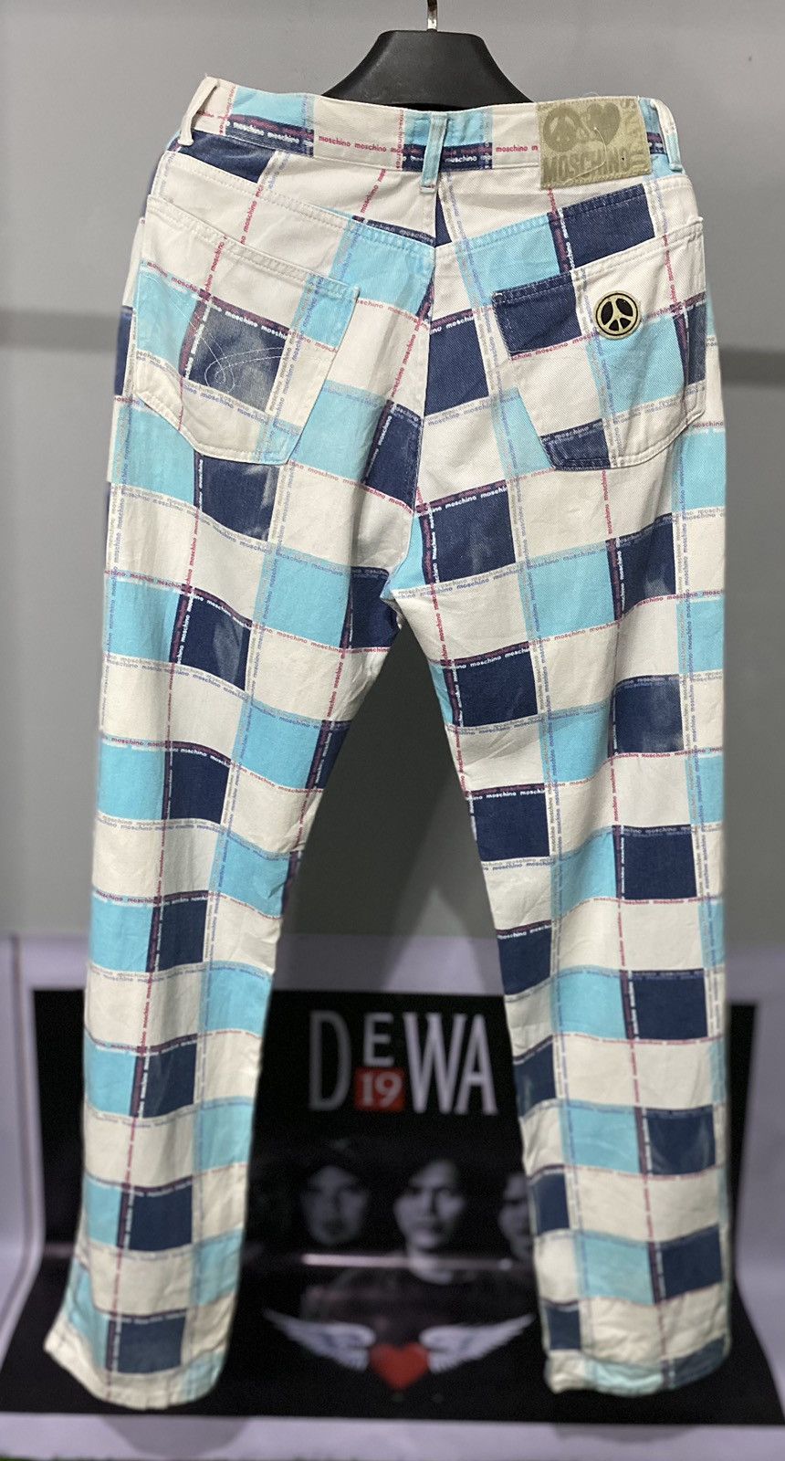 Designer × Moschino × Vintage Moschino Jeans Love & Peace 90s Pants Size US 32 / EU 48 - 1 Thumbnail