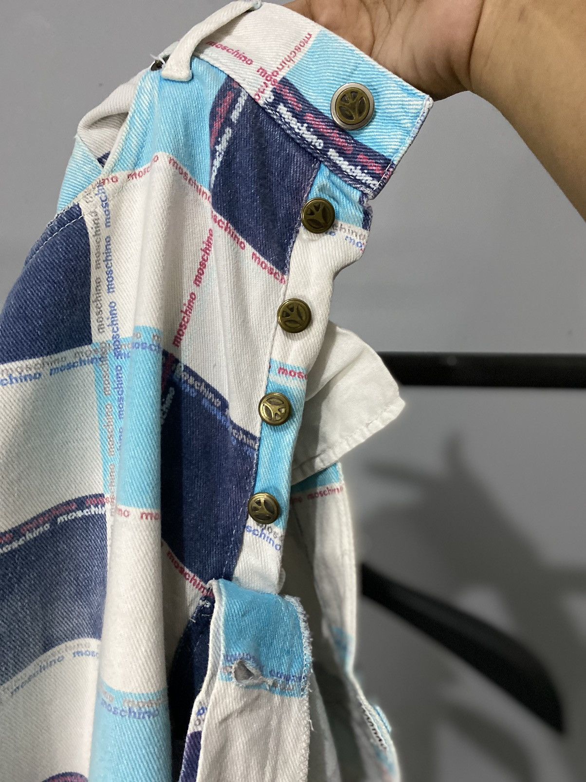 Designer × Moschino × Vintage Moschino Jeans Love & Peace 90s Pants Size US 32 / EU 48 - 10 Thumbnail