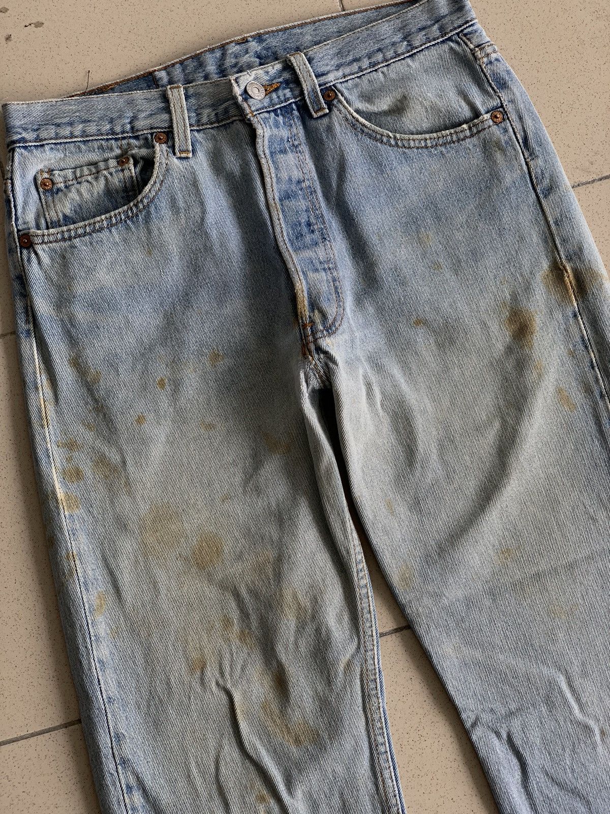 Levi's Vintage Levis 501 Made in Usa Distressed Denim Jeans Size US 30 / EU 46 - 3 Thumbnail