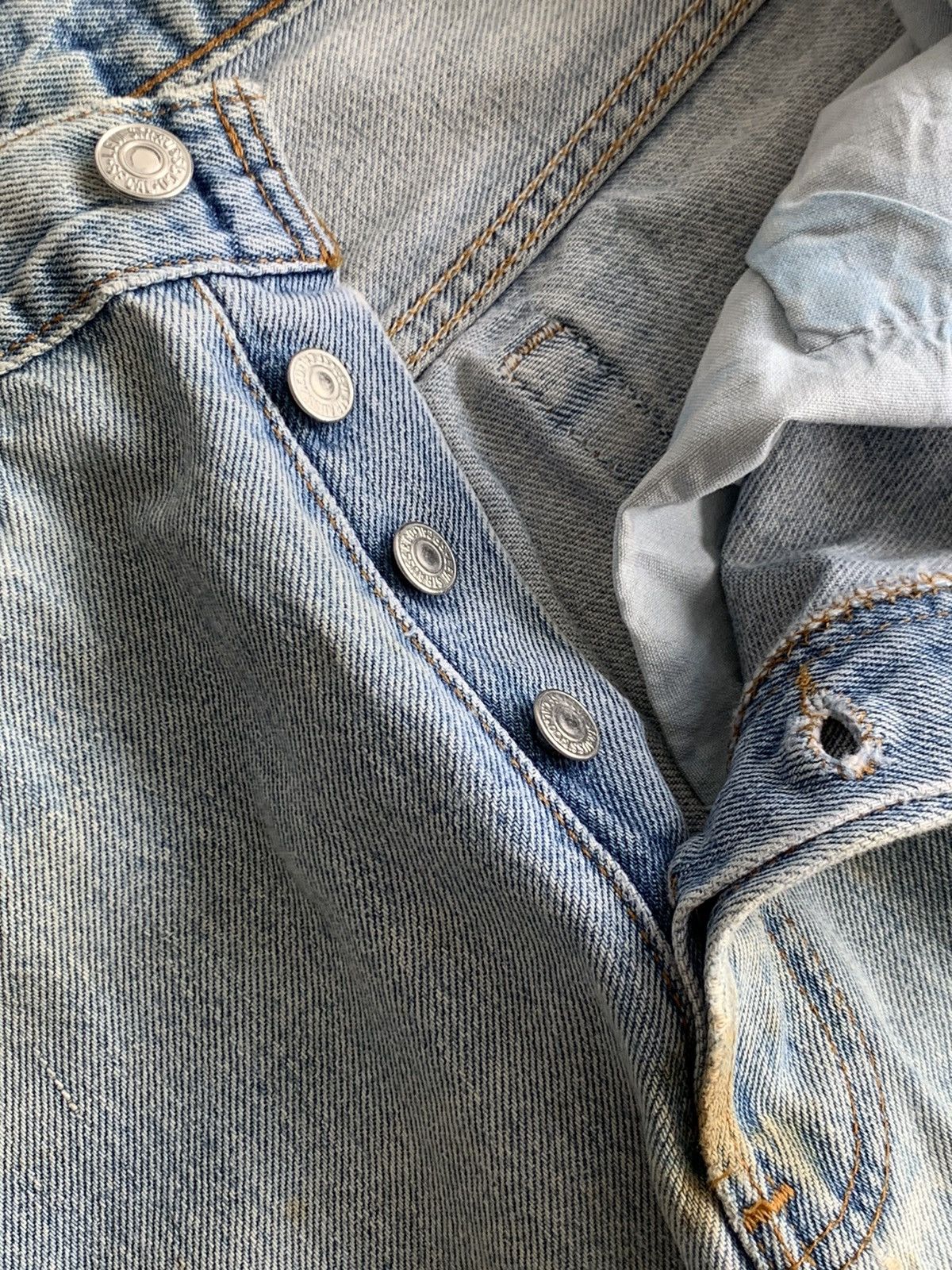 Levi's Vintage Levis 501 Made in Usa Distressed Denim Jeans Size US 30 / EU 46 - 5 Thumbnail