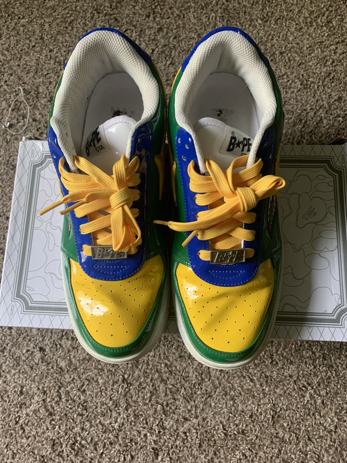 Bape Bapesta Low M2 Green Shark Face Grailed