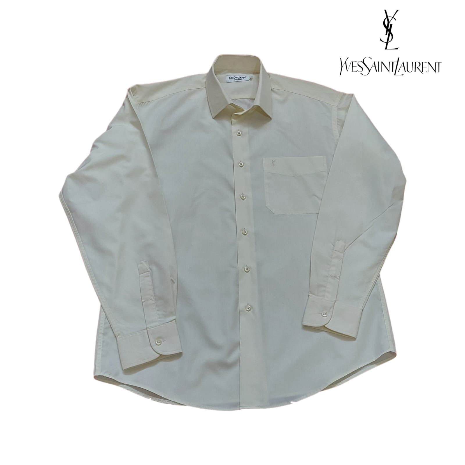 Yves Saint Laurent Pour Homme Shirt Regular Fit Dress Sz L