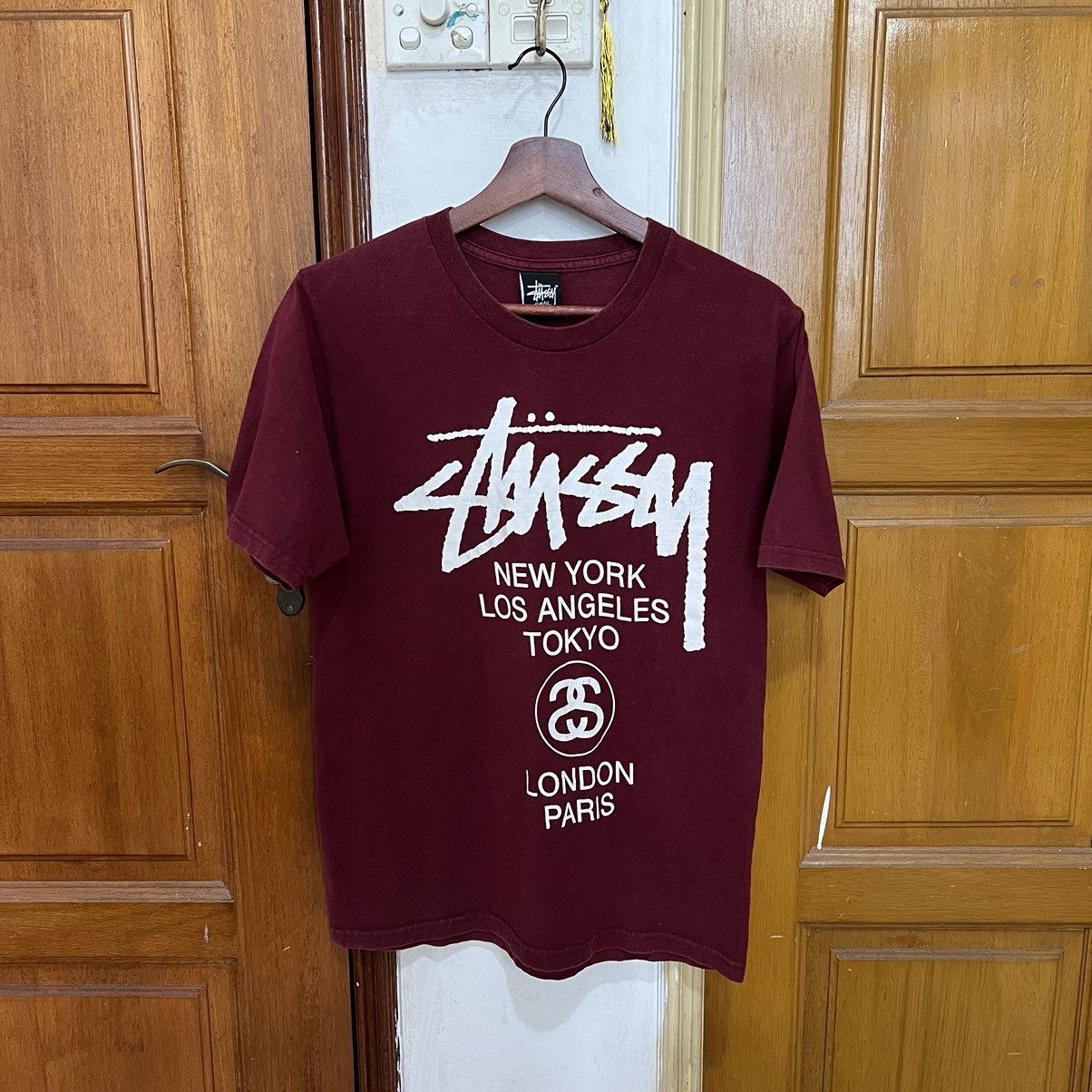 Stussy Stussy world tour tee Size US S / EU 44-46 / 1 - 3 Thumbnail
