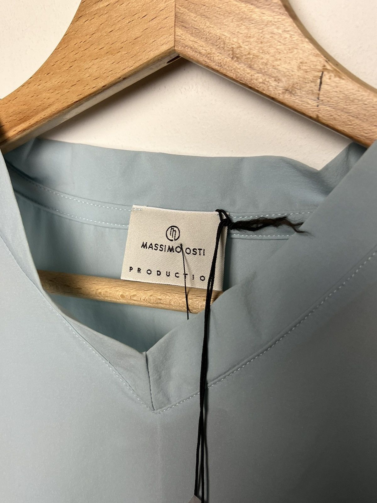 Stone Island osti stone island vintage baby blue v-neck t-shirt Size US M / EU 48-50 / 2 - 4 Thumbnail