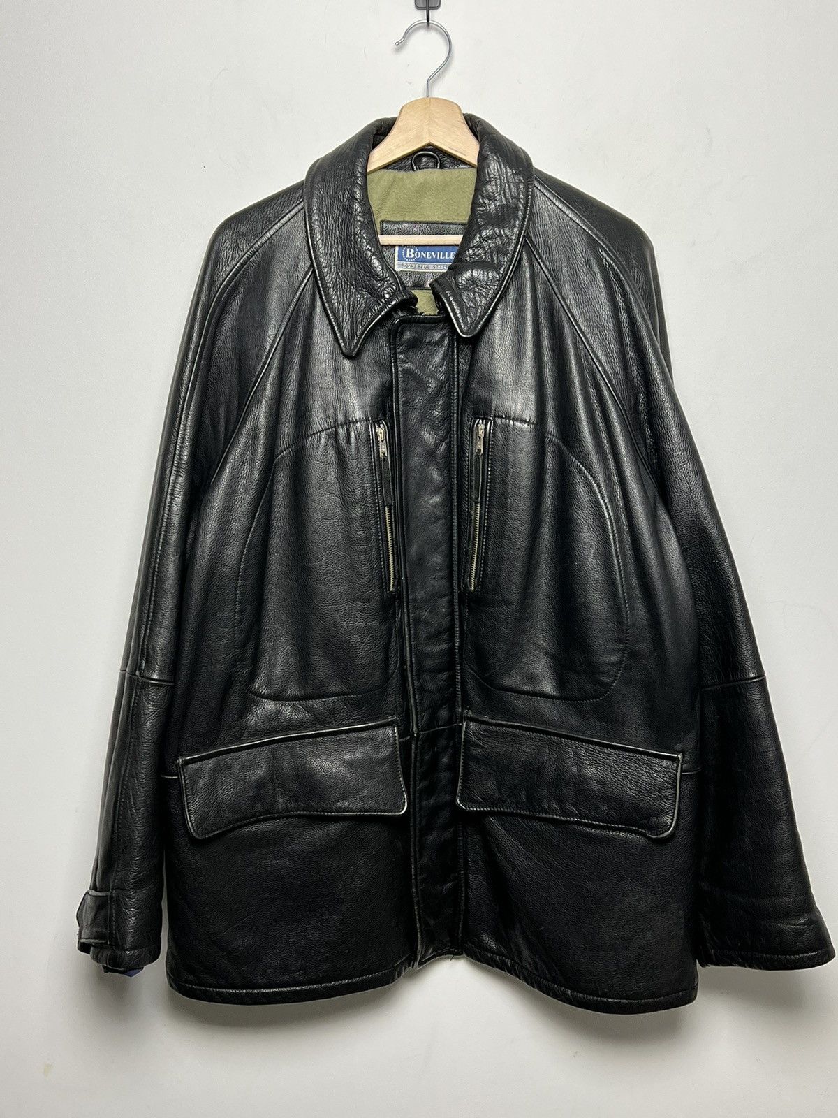 Boneville archive heavy duty leather jacket Size US XL / EU 56 / 4 - 4 Thumbnail