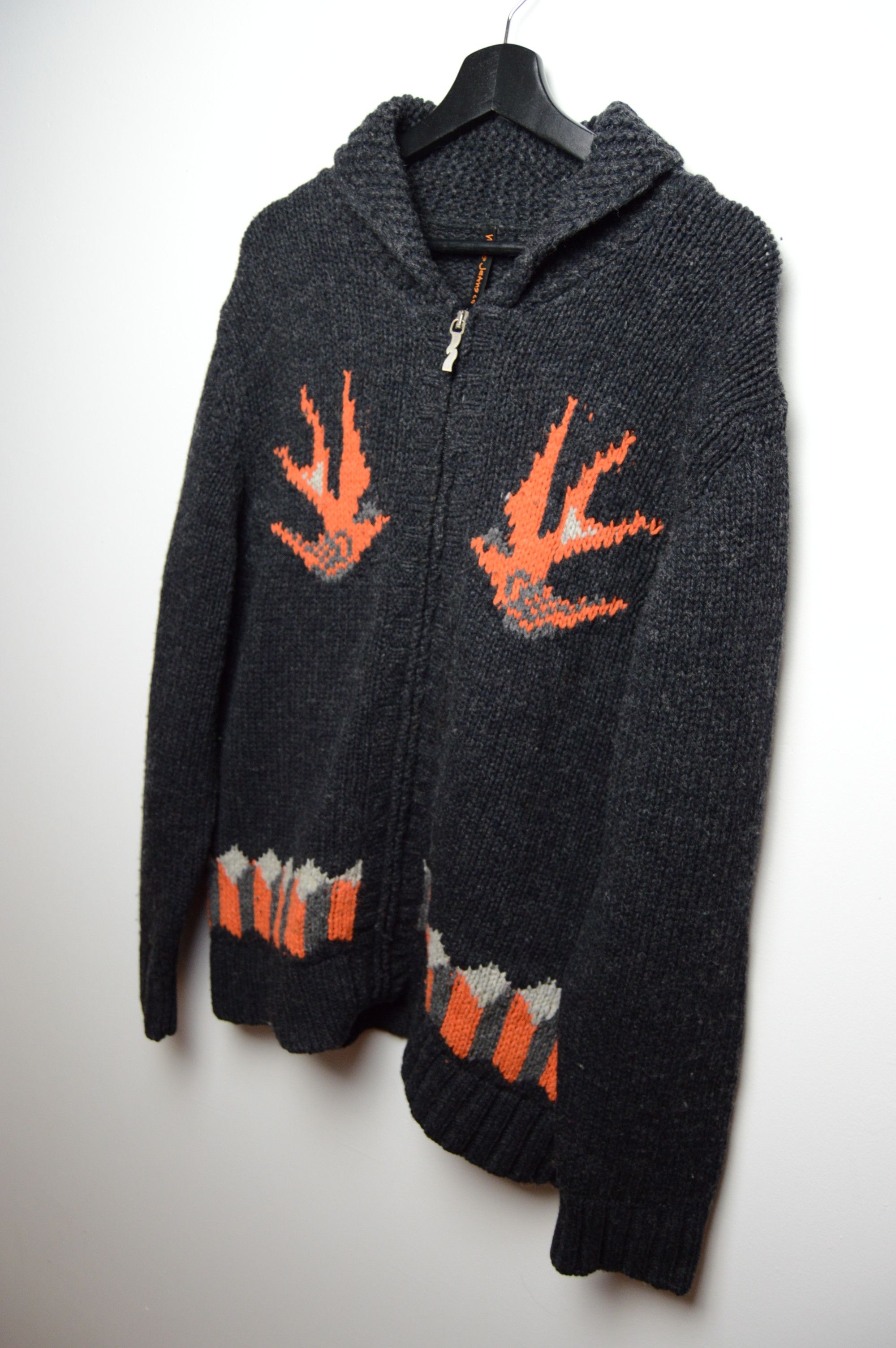 Nudie Jeans nudie nudie wool swallows chunky sweater kapital visvim Size US L / EU 52-54 / 3 - 7 Thumbnail