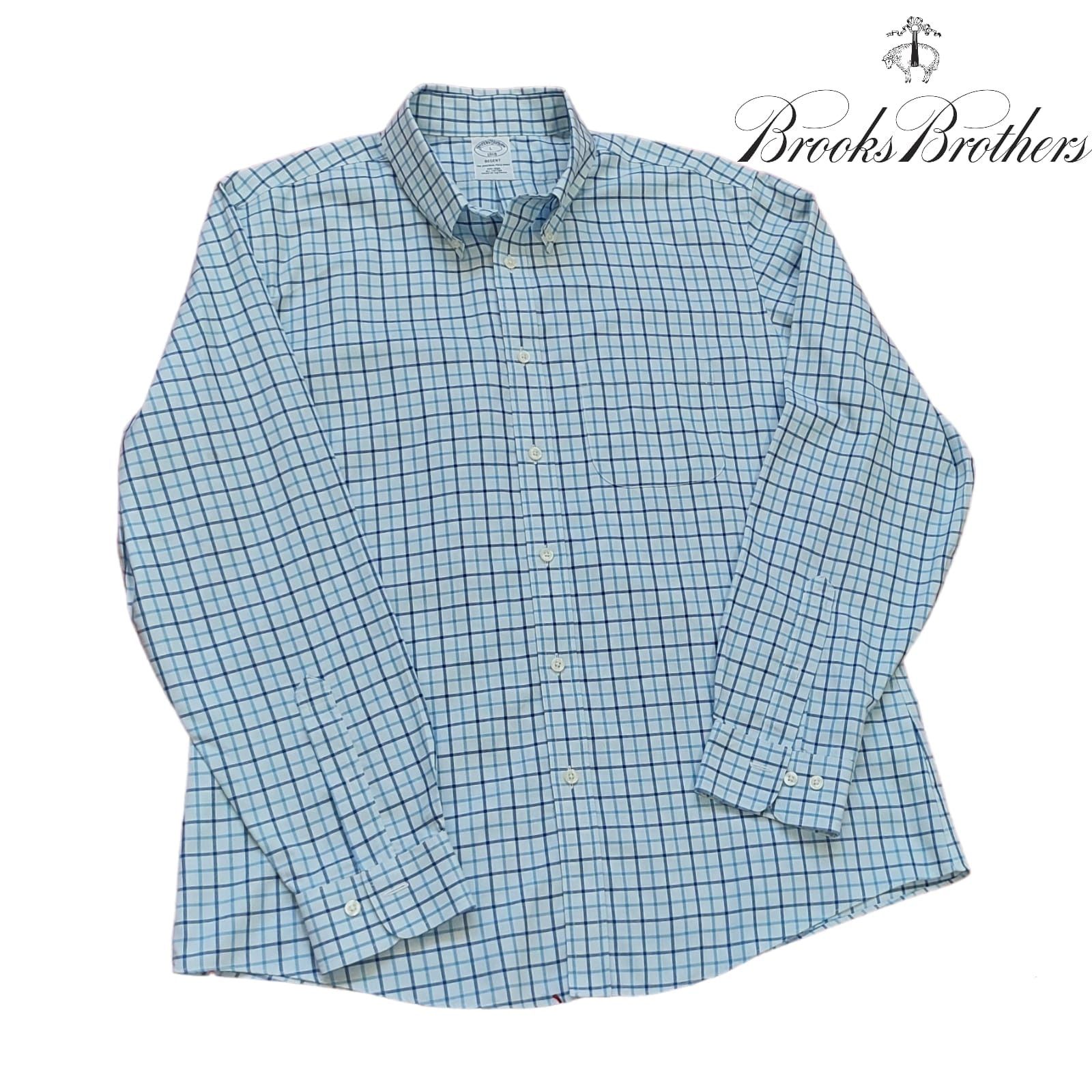 Brooks Brothers 1818 Regent Men's Shirt Casual Dress Size L