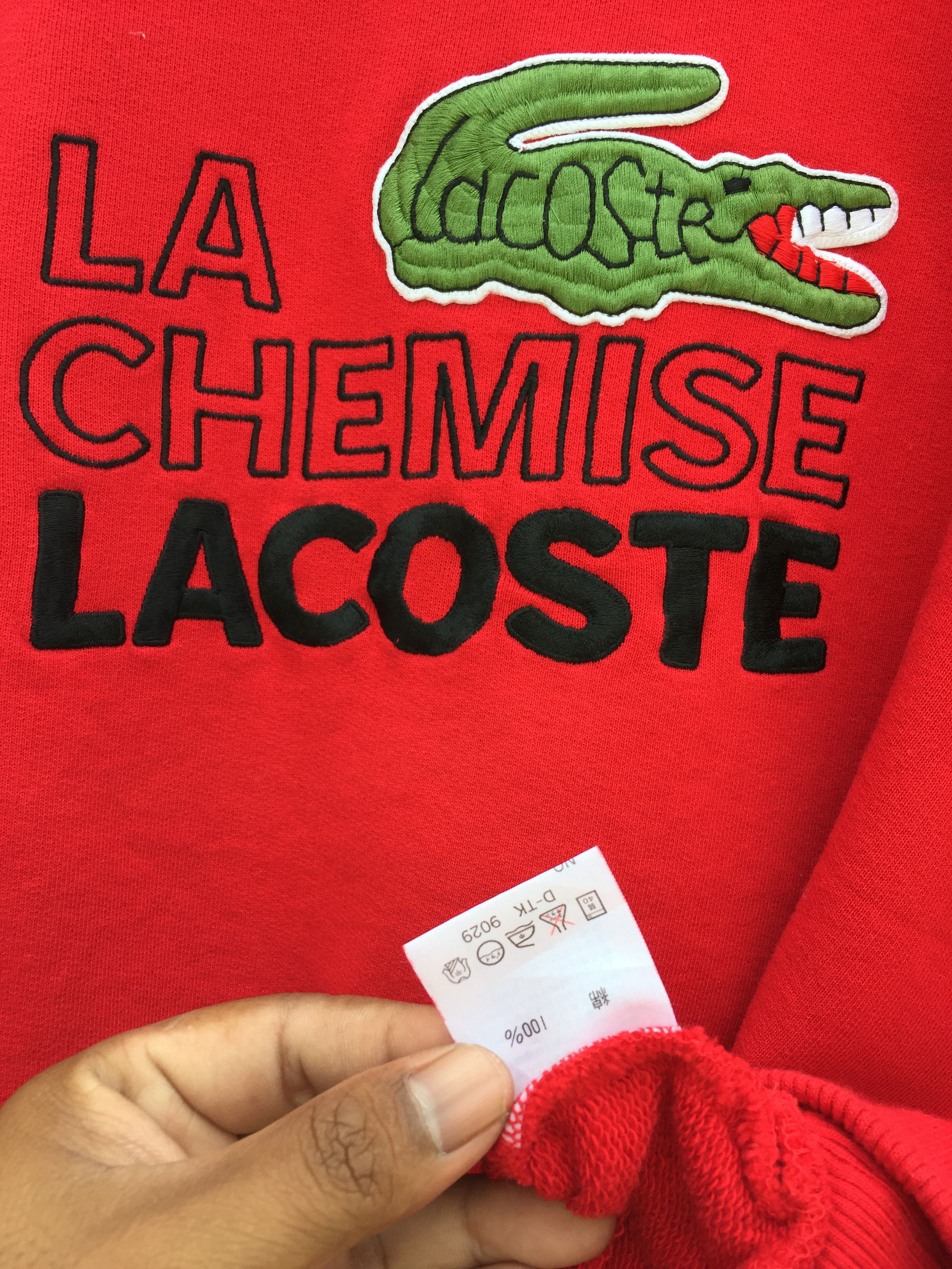 Lacoste LACOSTE Sweatshirt Big Logo Embroidery Style Sweatshirt Size US L / EU 52-54 / 3 - 11 Thumbnail