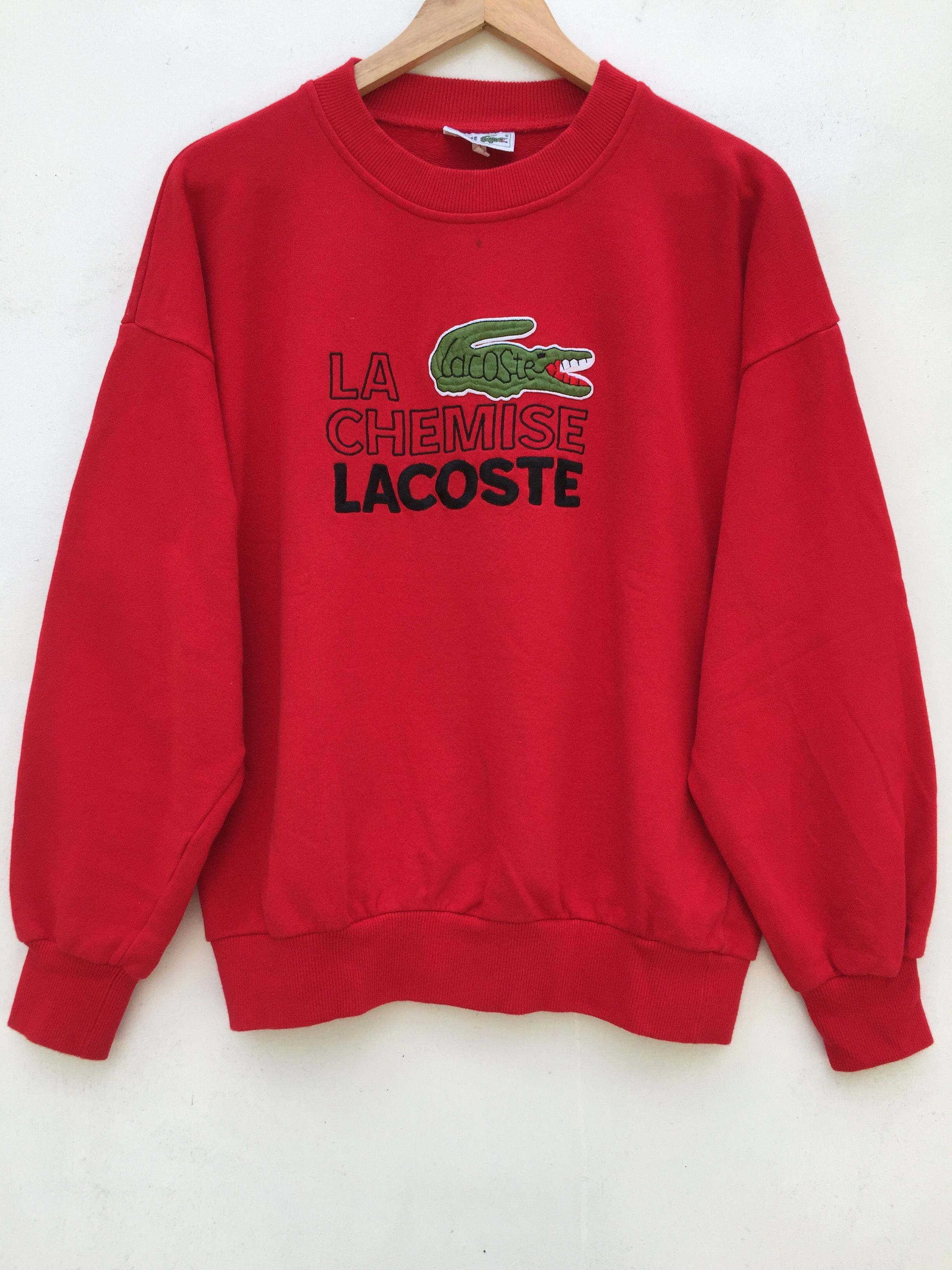 Lacoste LACOSTE Sweatshirt Big Logo Embroidery Style Sweatshirt Size US L / EU 52-54 / 3 - 1 Thumbnail