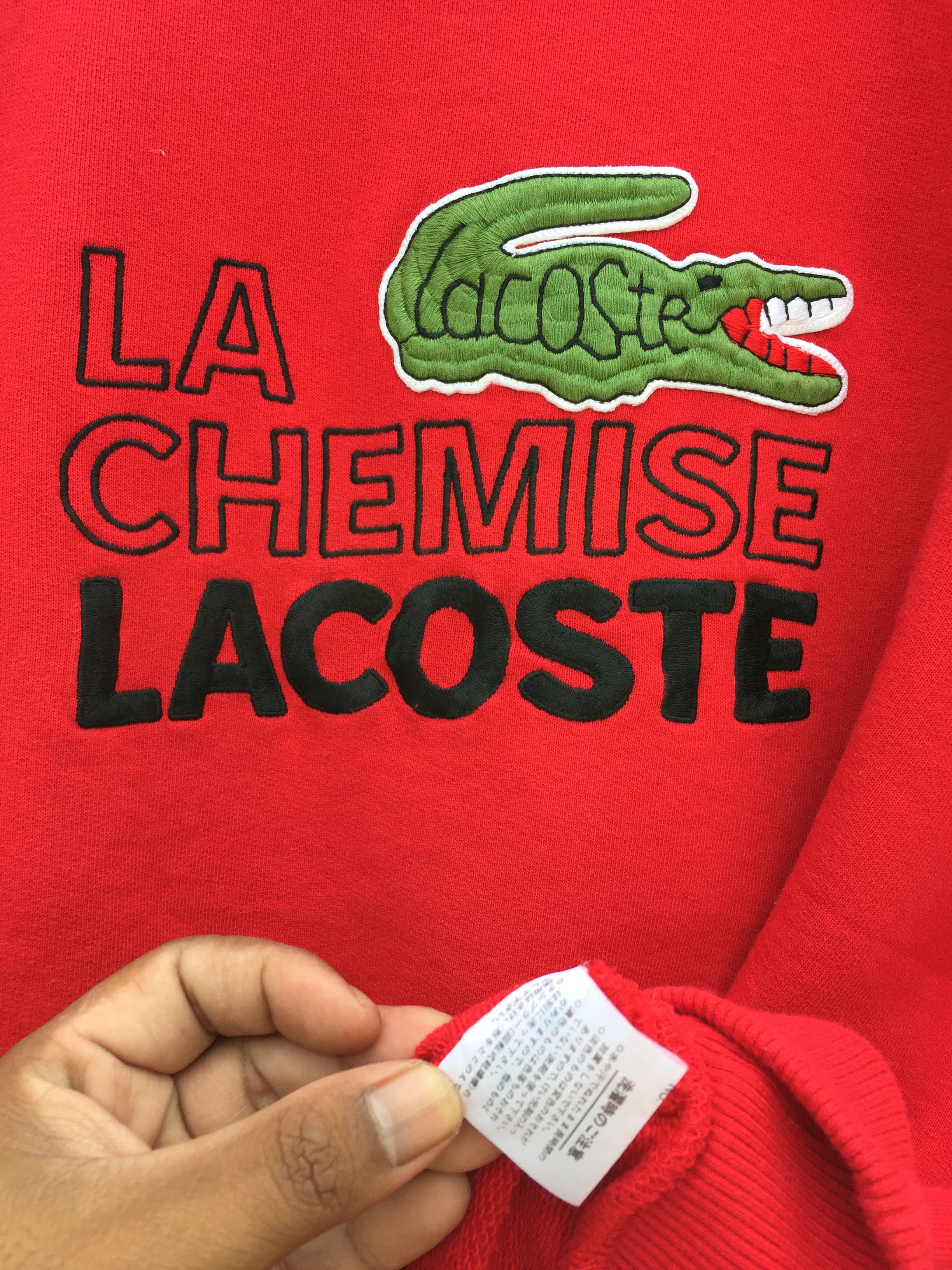 Lacoste LACOSTE Sweatshirt Big Logo Embroidery Style Sweatshirt Size US L / EU 52-54 / 3 - 12 Thumbnail