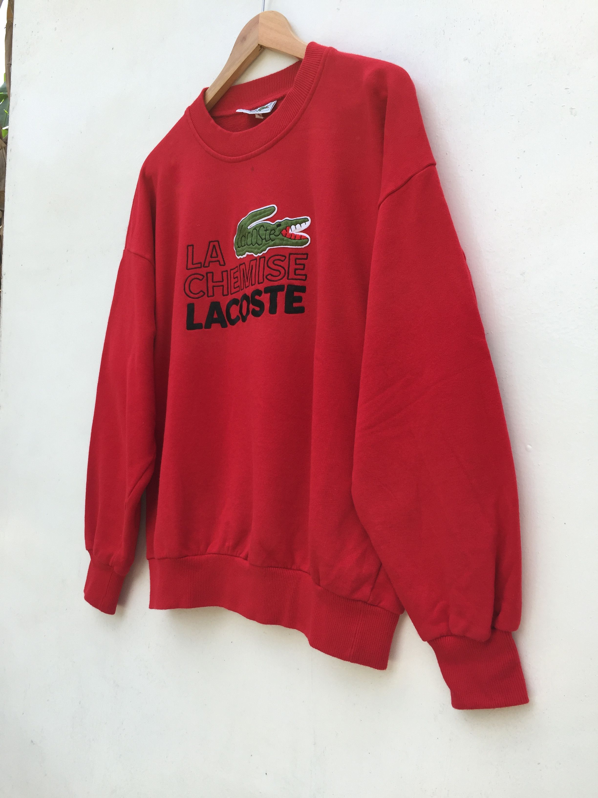 Lacoste LACOSTE Sweatshirt Big Logo Embroidery Style Sweatshirt Size US L / EU 52-54 / 3 - 3 Thumbnail