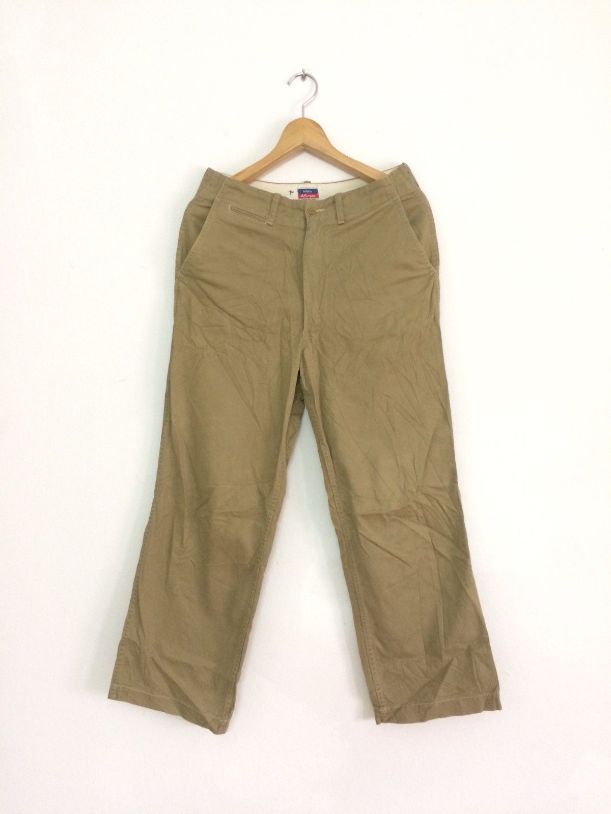 45rpm × Japanese Brand × Vintage 🔥🔥Vtg Style 45RPM Trousers Cotton Khakis Pants Size US 29 - 1 Thumbnail