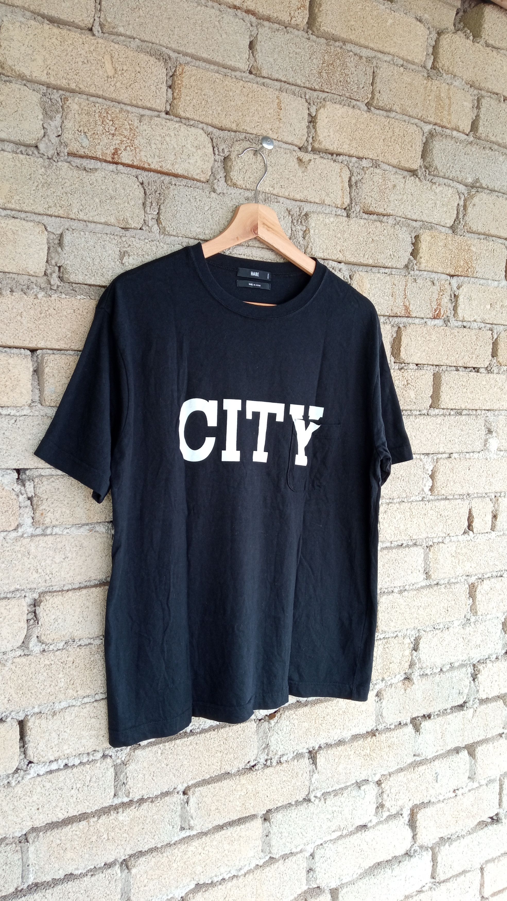 HARE × Japanese Brand 🔥🔥Hare 'City' Spell Out Small Pocket T-Shirt Size US S / EU 44-46 / 1 - 2 Thumbnail