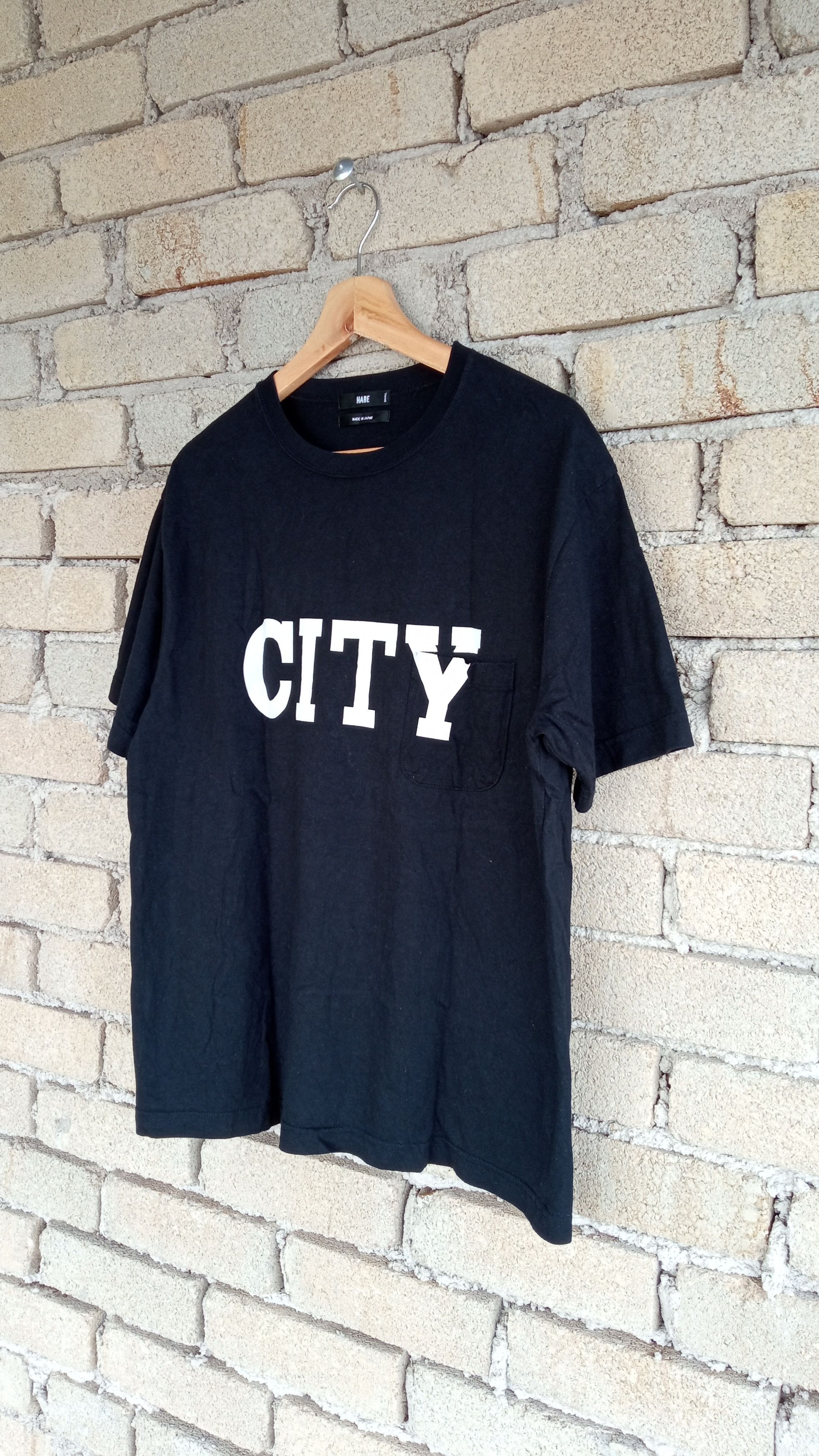 HARE × Japanese Brand 🔥🔥Hare 'City' Spell Out Small Pocket T-Shirt Size US S / EU 44-46 / 1 - 3 Thumbnail