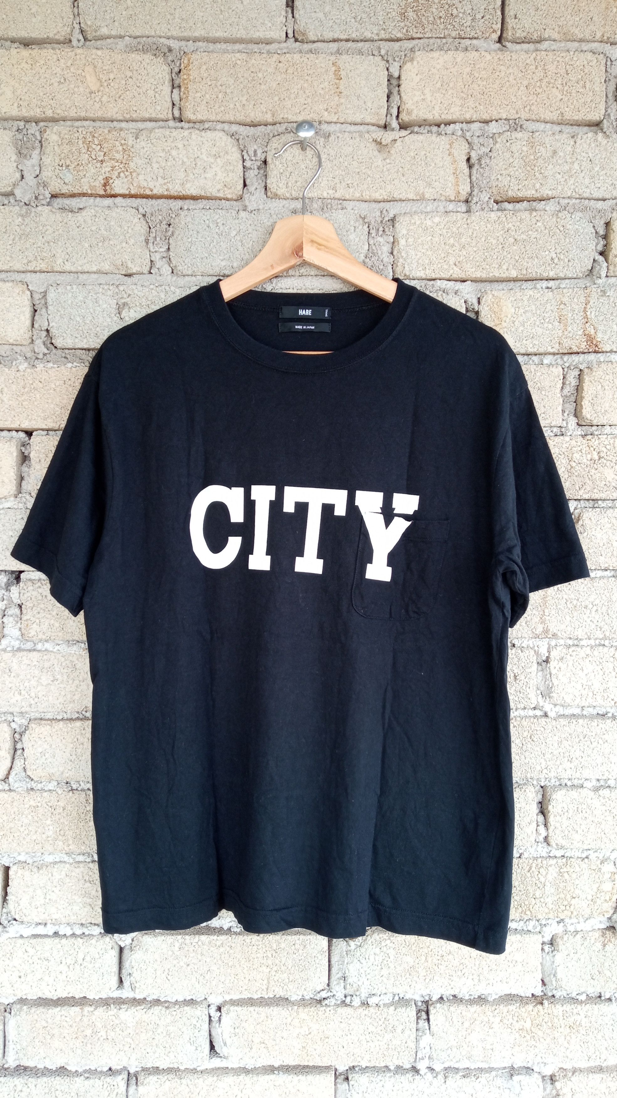 HARE × Japanese Brand 🔥🔥Hare 'City' Spell Out Small Pocket T-Shirt Size US S / EU 44-46 / 1 - 4 Thumbnail