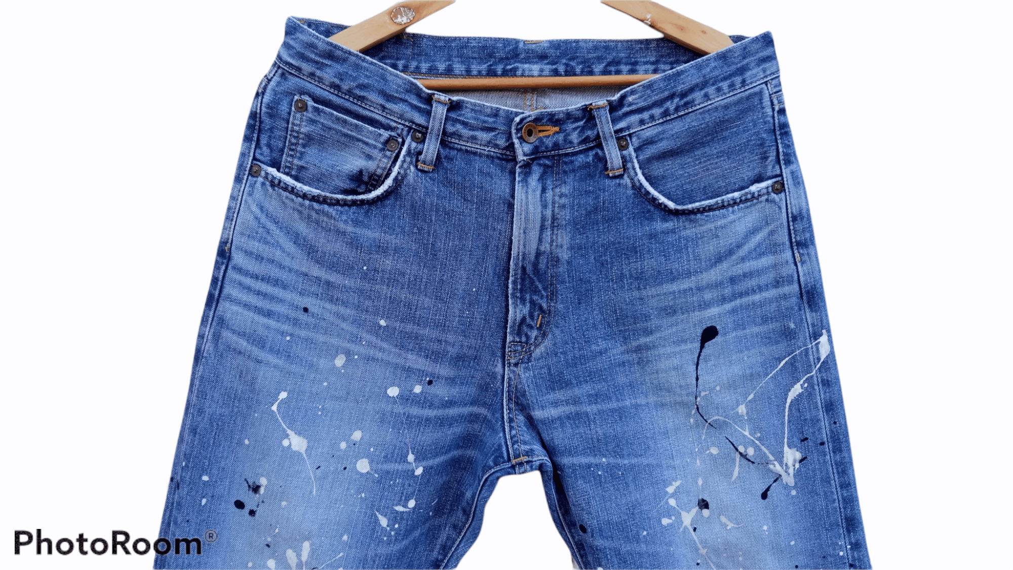 Edwin × Japanese Brand × Vintage 🔥🔥Edwin Paint Splatter 3Q Shorts Pants Selvedge Jeans Size US 32 / EU 48 - 10 Thumbnail