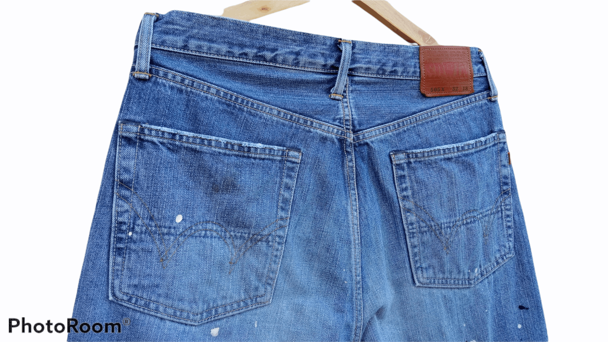 Edwin × Japanese Brand × Vintage 🔥🔥Edwin Paint Splatter 3Q Shorts Pants Selvedge Jeans Size US 32 / EU 48 - 21 Thumbnail