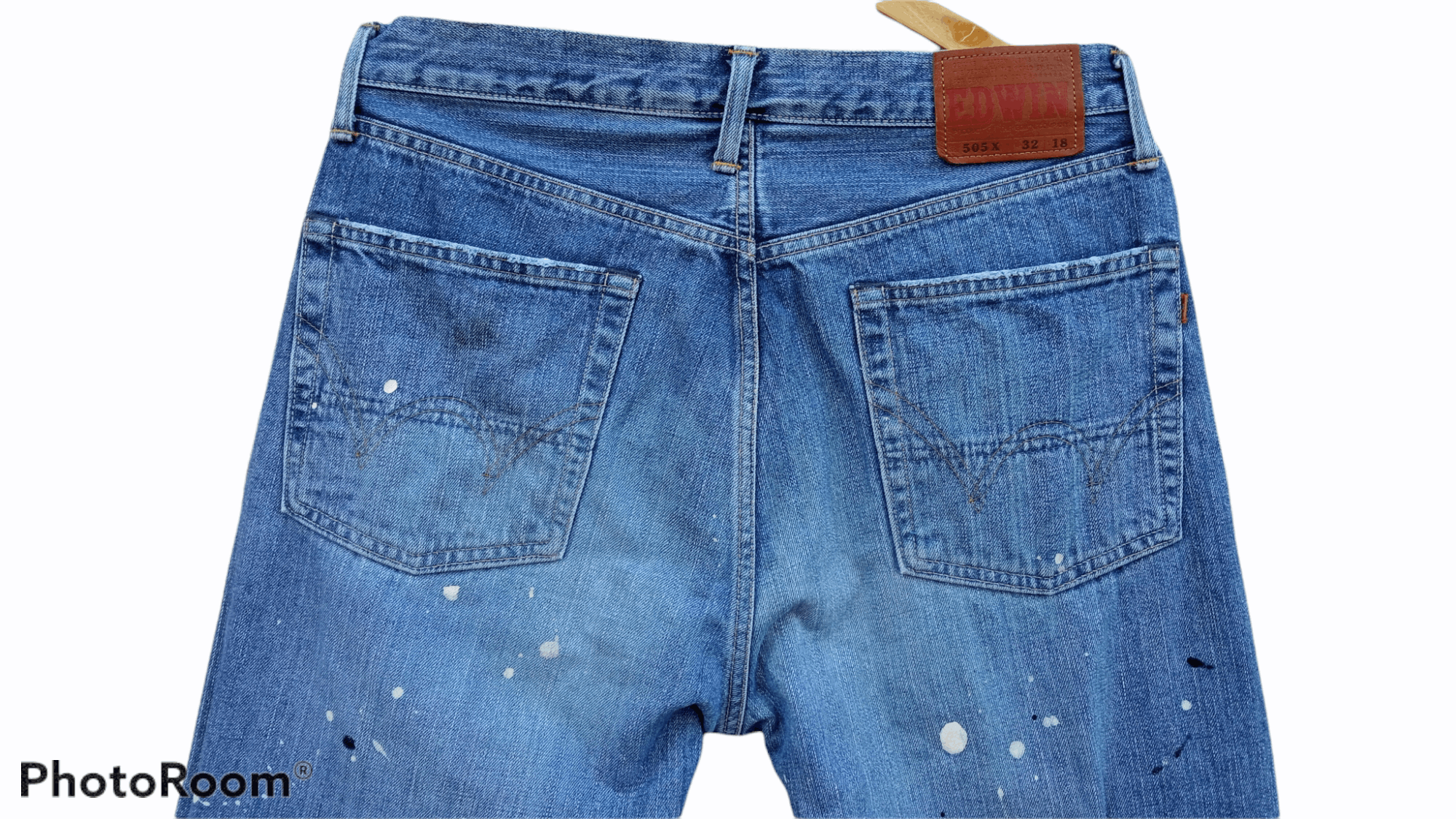 Edwin × Japanese Brand × Vintage 🔥🔥Edwin Paint Splatter 3Q Shorts Pants Selvedge Jeans Size US 32 / EU 48 - 18 Thumbnail
