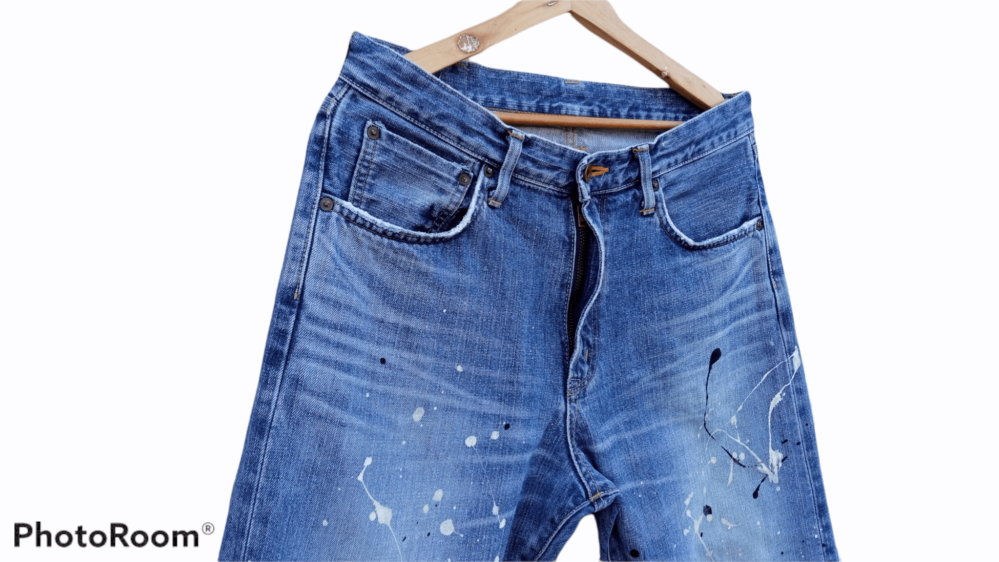Edwin × Japanese Brand × Vintage 🔥🔥Edwin Paint Splatter 3Q Shorts Pants Selvedge Jeans Size US 32 / EU 48 - 13 Thumbnail