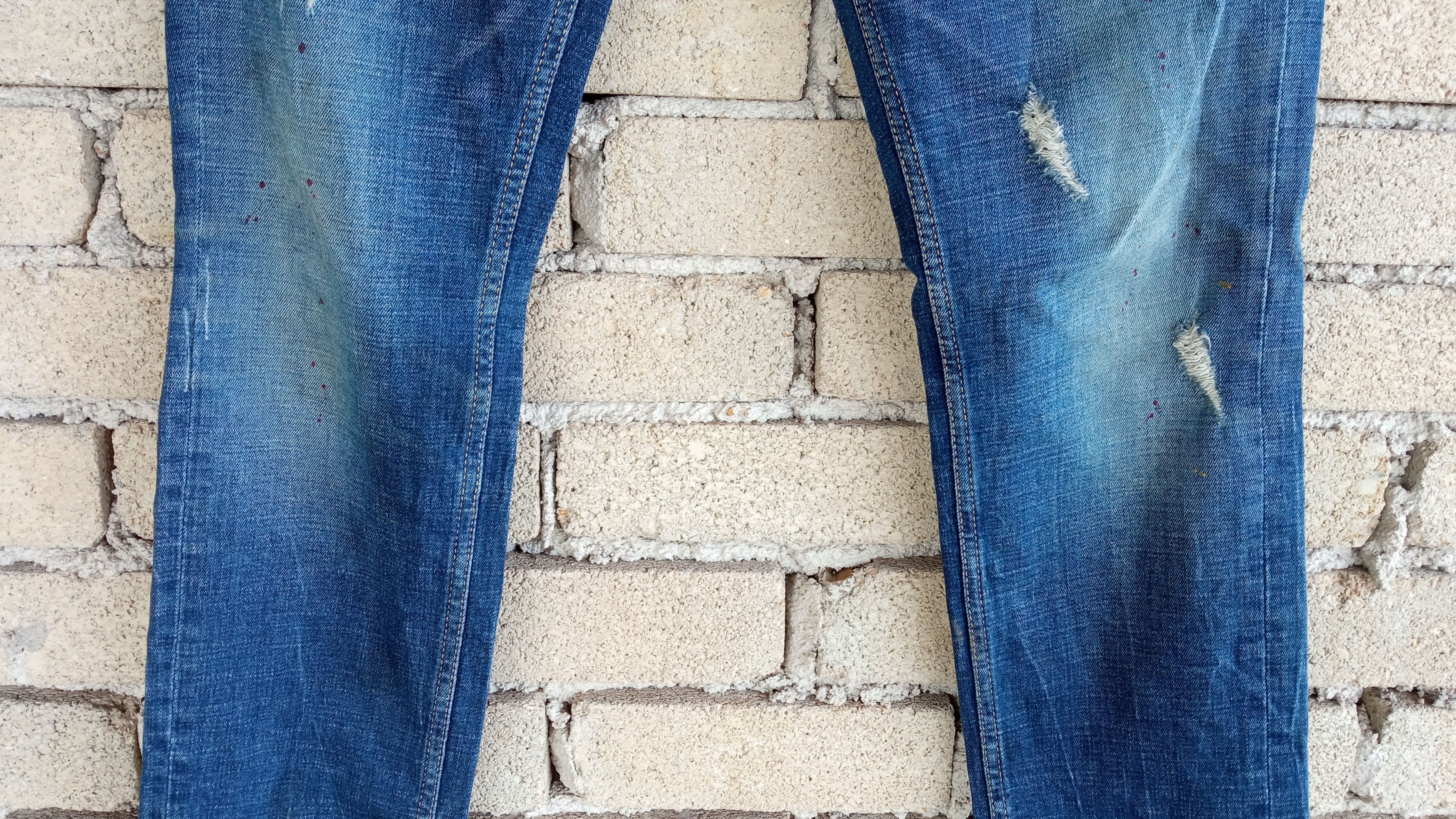 Japanese Brand × PLAC 🔥🔥Plac Jeans Distressed Jeans Denim by Placid Wave Size US 30 / EU 46 - 9 Thumbnail