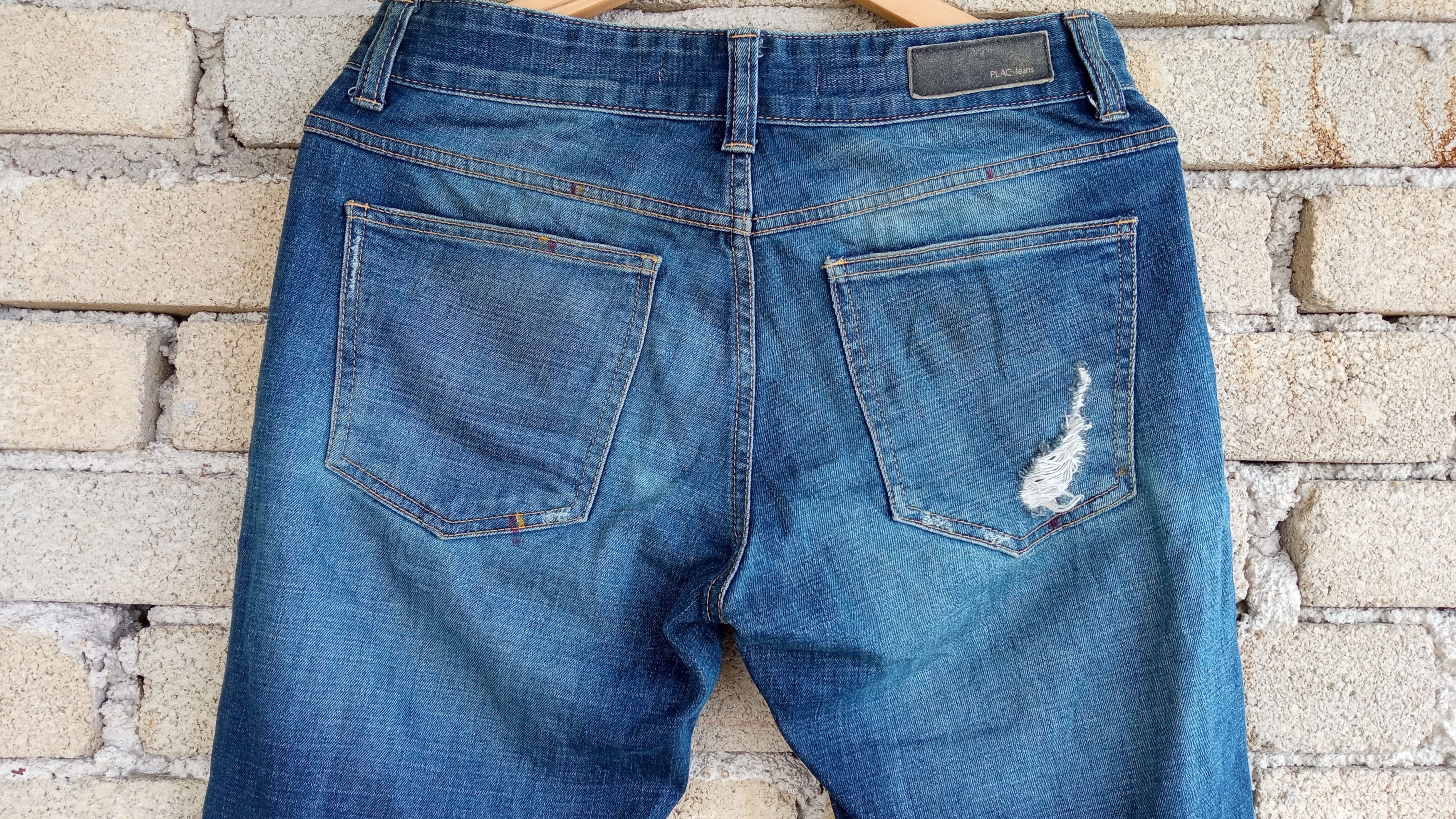 Japanese Brand × PLAC 🔥🔥Plac Jeans Distressed Jeans Denim by Placid Wave Size US 30 / EU 46 - 14 Thumbnail