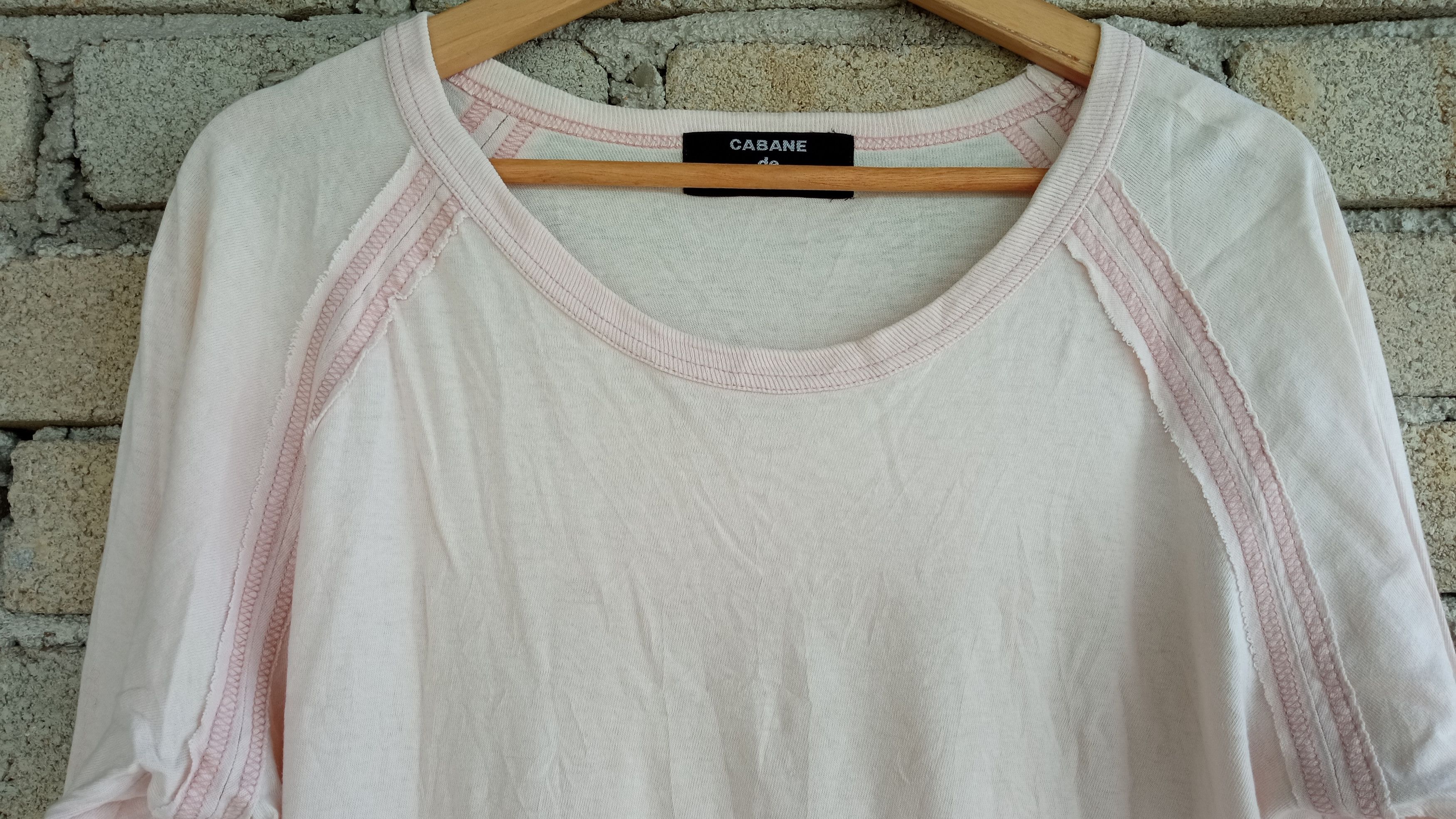 CABANE de ZUCCa × Issey Miyake × Japanese Brand 🔥🔥Vintage Issey Miyake Cabane de Zucca Plain T-Shirt Size US M / EU 48-50 / 2 - 4 Thumbnail
