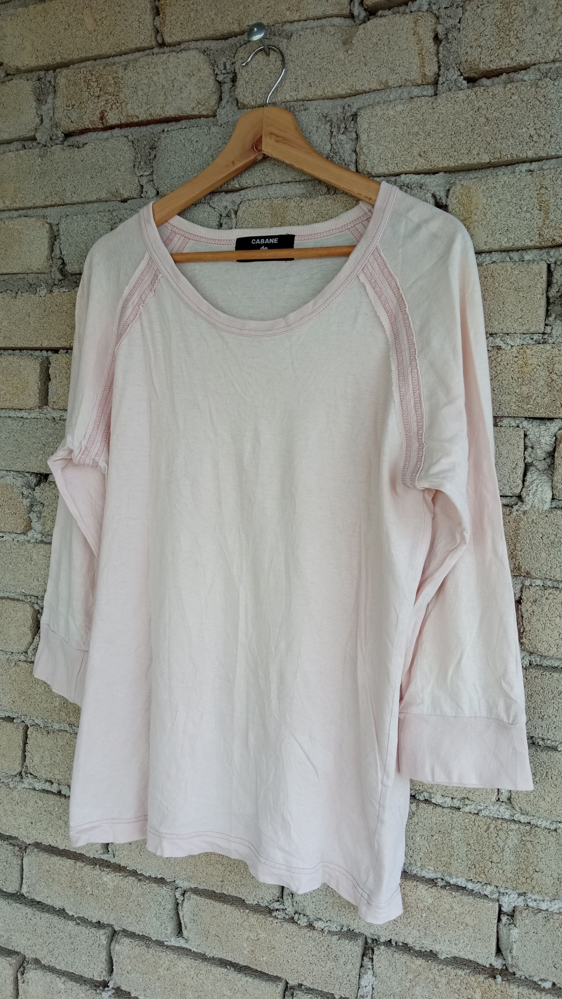 CABANE de ZUCCa × Issey Miyake × Japanese Brand 🔥🔥Vintage Issey Miyake Cabane de Zucca Plain T-Shirt Size US M / EU 48-50 / 2 - 3 Thumbnail