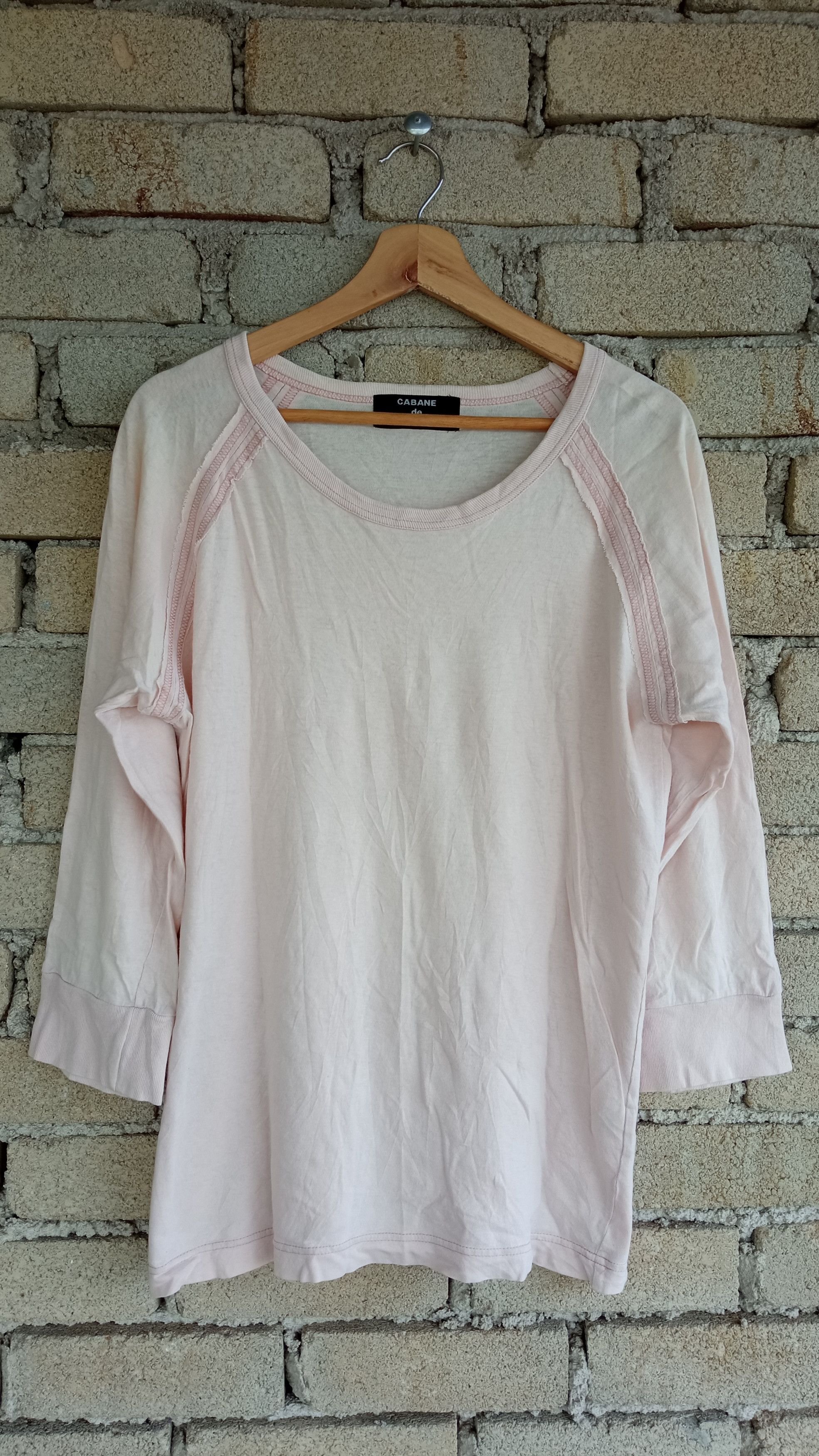 CABANE de ZUCCa × Issey Miyake × Japanese Brand 🔥🔥Vintage Issey Miyake Cabane de Zucca Plain T-Shirt Size US M / EU 48-50 / 2 - 1 Thumbnail
