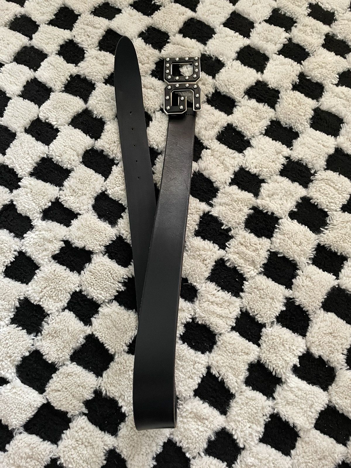 Vintage Y2K Dolce&Gabbana Leather Black Belt Archive Drip