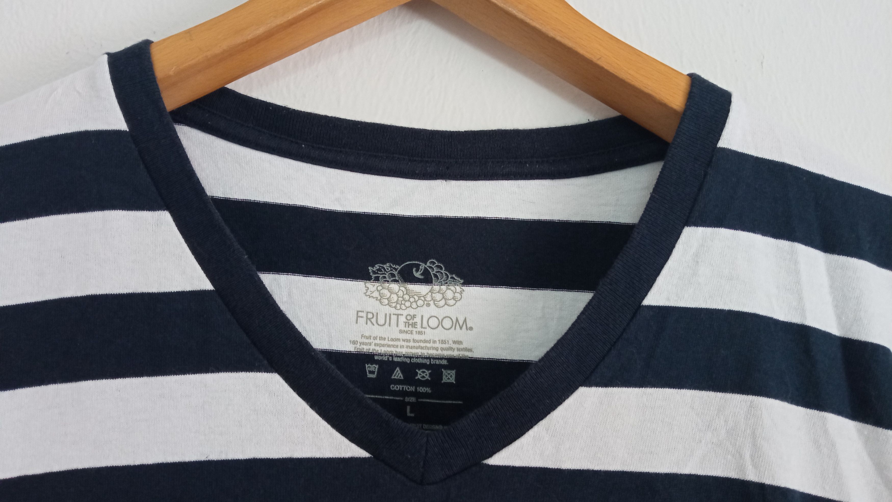 Blue Blue Japan × Japanese Brand × Vintage 🔥🔥FOTL x Blue Blue Border Striped T-Shirt Size US M / EU 48-50 / 2 - 13 Thumbnail