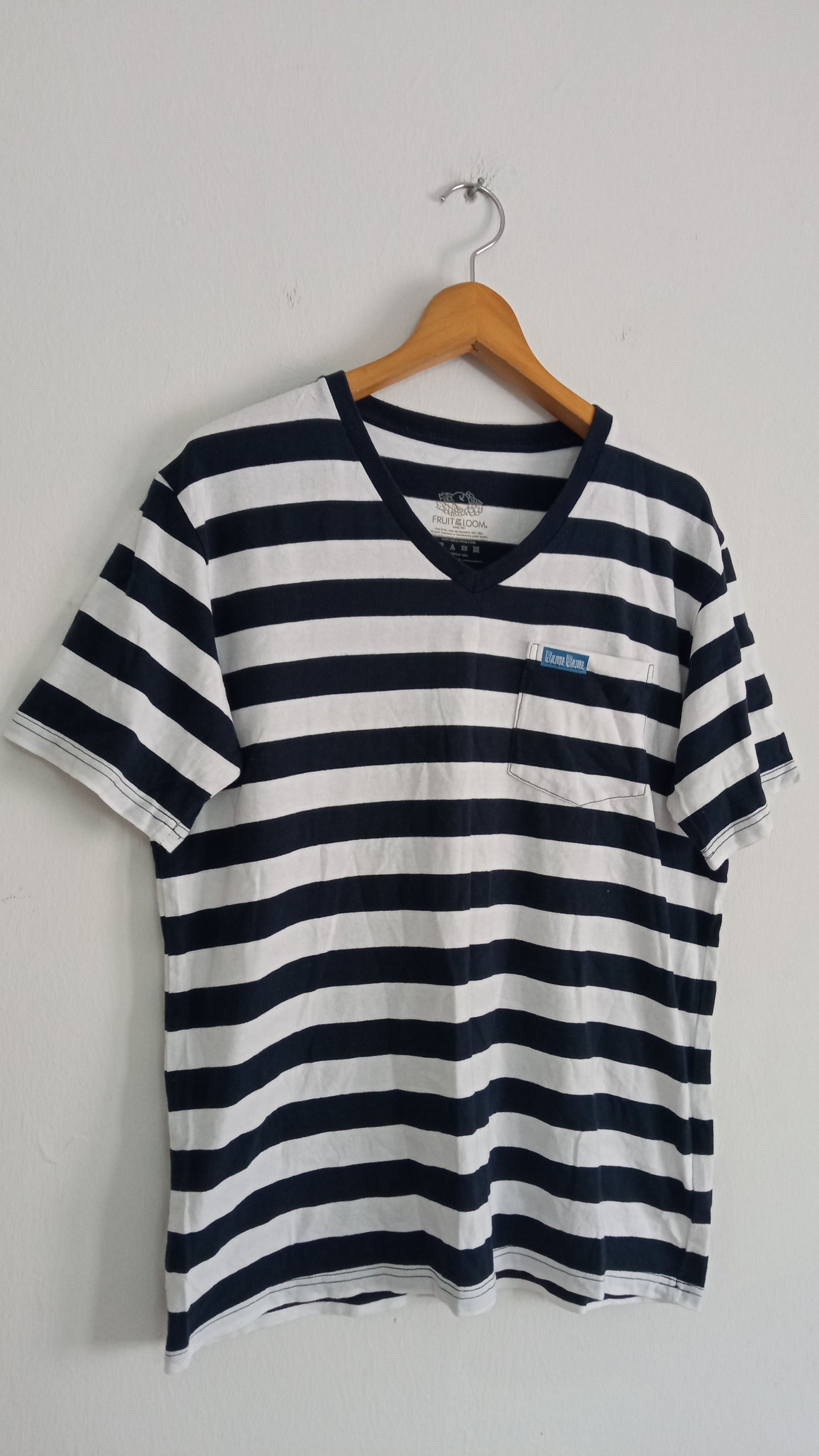 Blue Blue Japan × Japanese Brand × Vintage 🔥🔥FOTL x Blue Blue Border Striped T-Shirt Size US M / EU 48-50 / 2 - 2 Thumbnail
